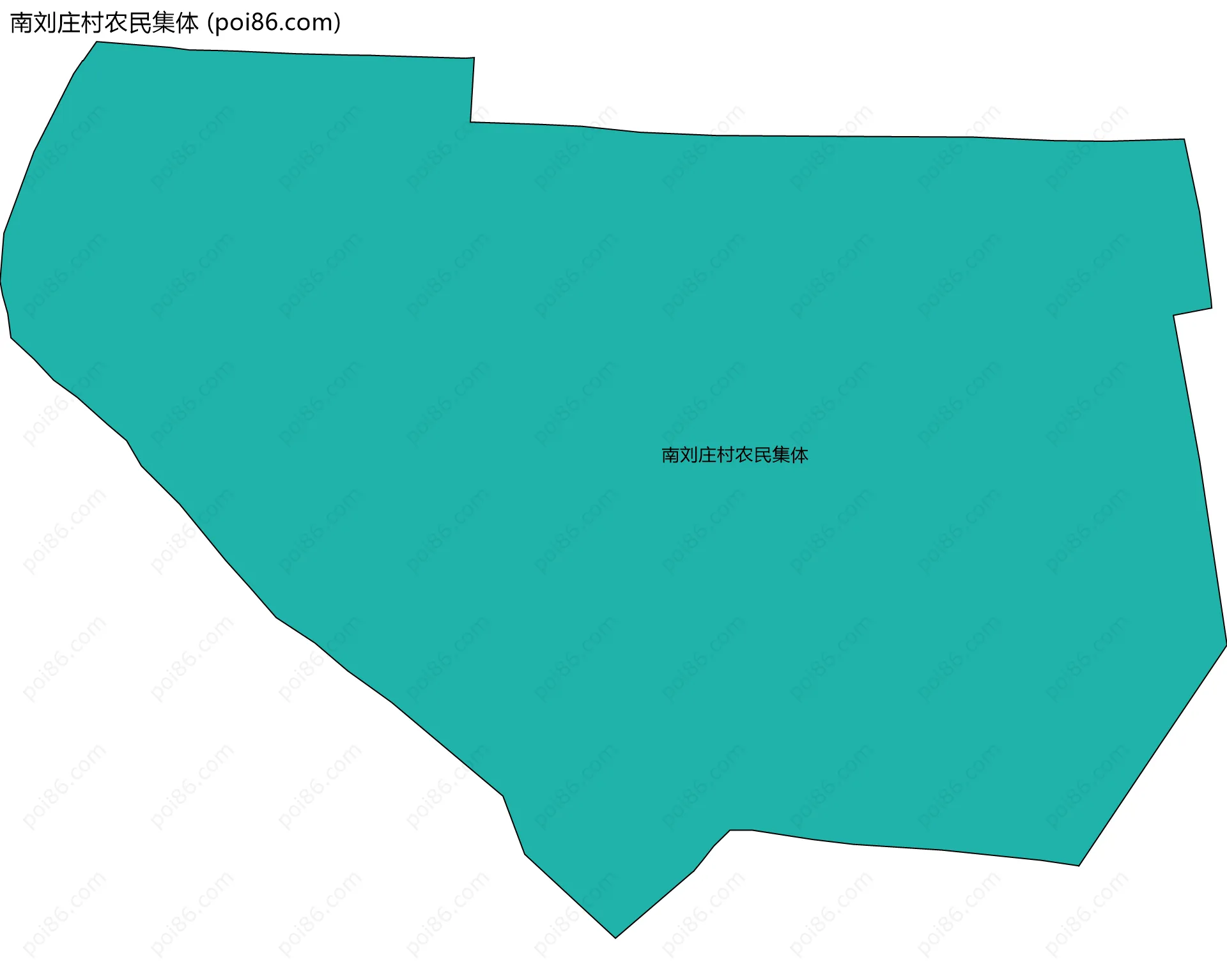 南刘庄村农民集体边界地图