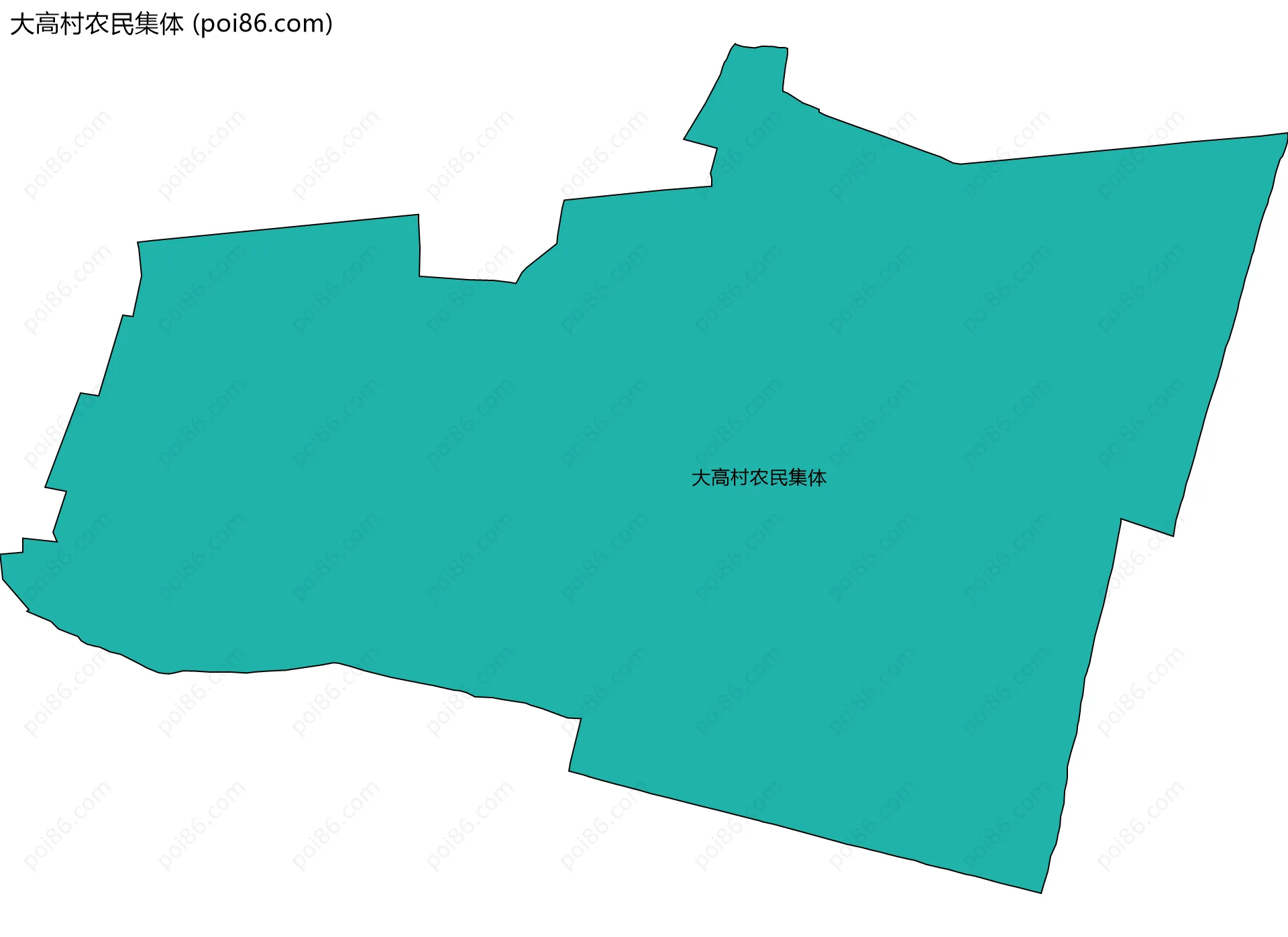 大高村农民集体边界地图