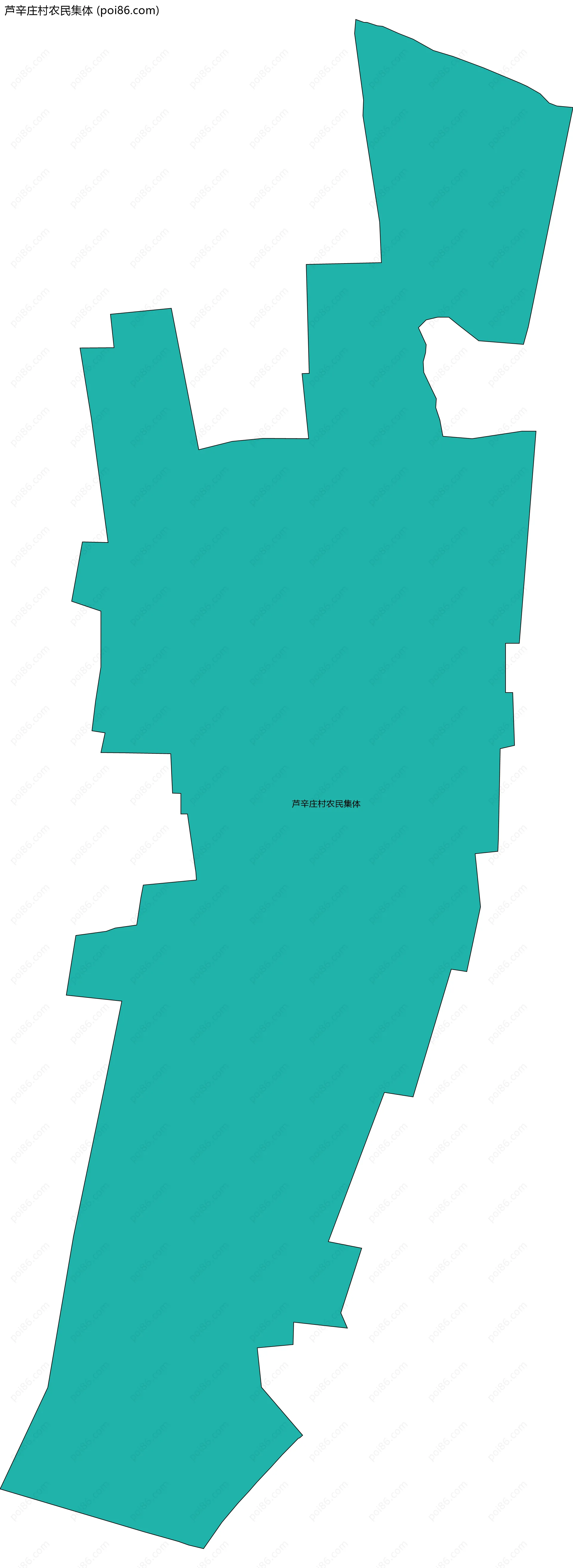 芦辛庄村农民集体边界地图