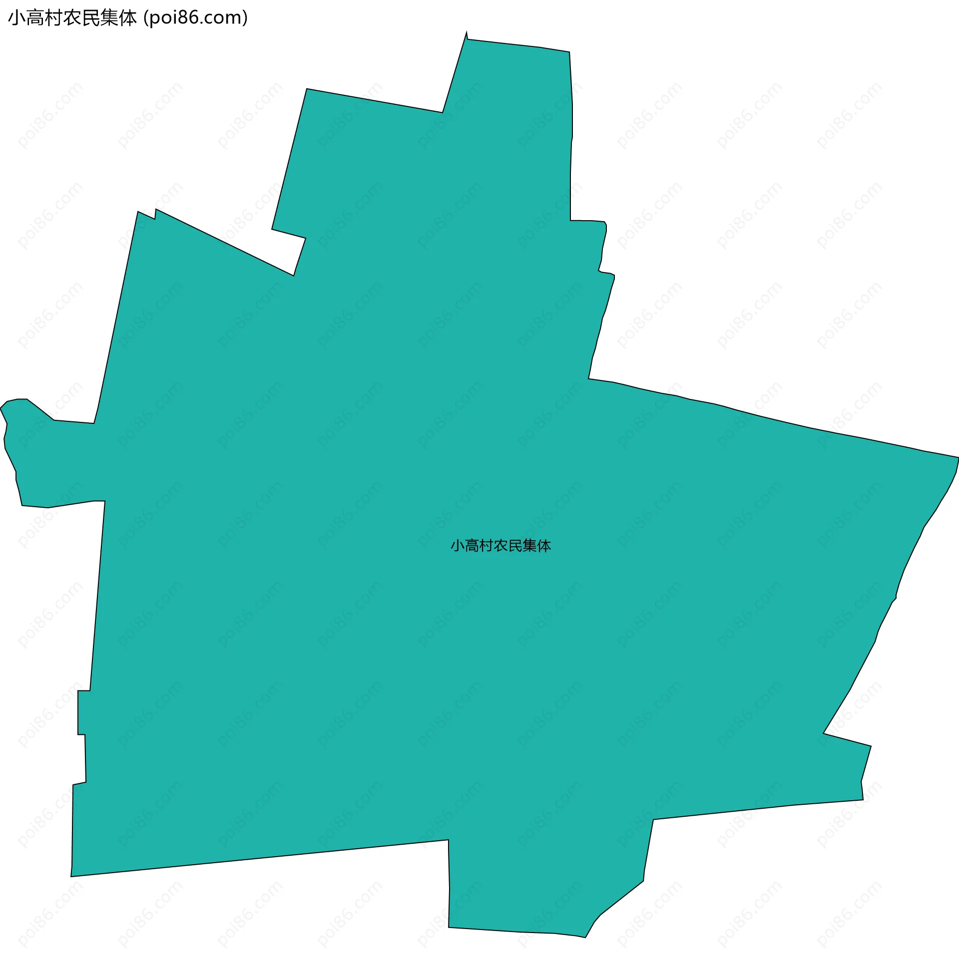 小高村农民集体边界地图