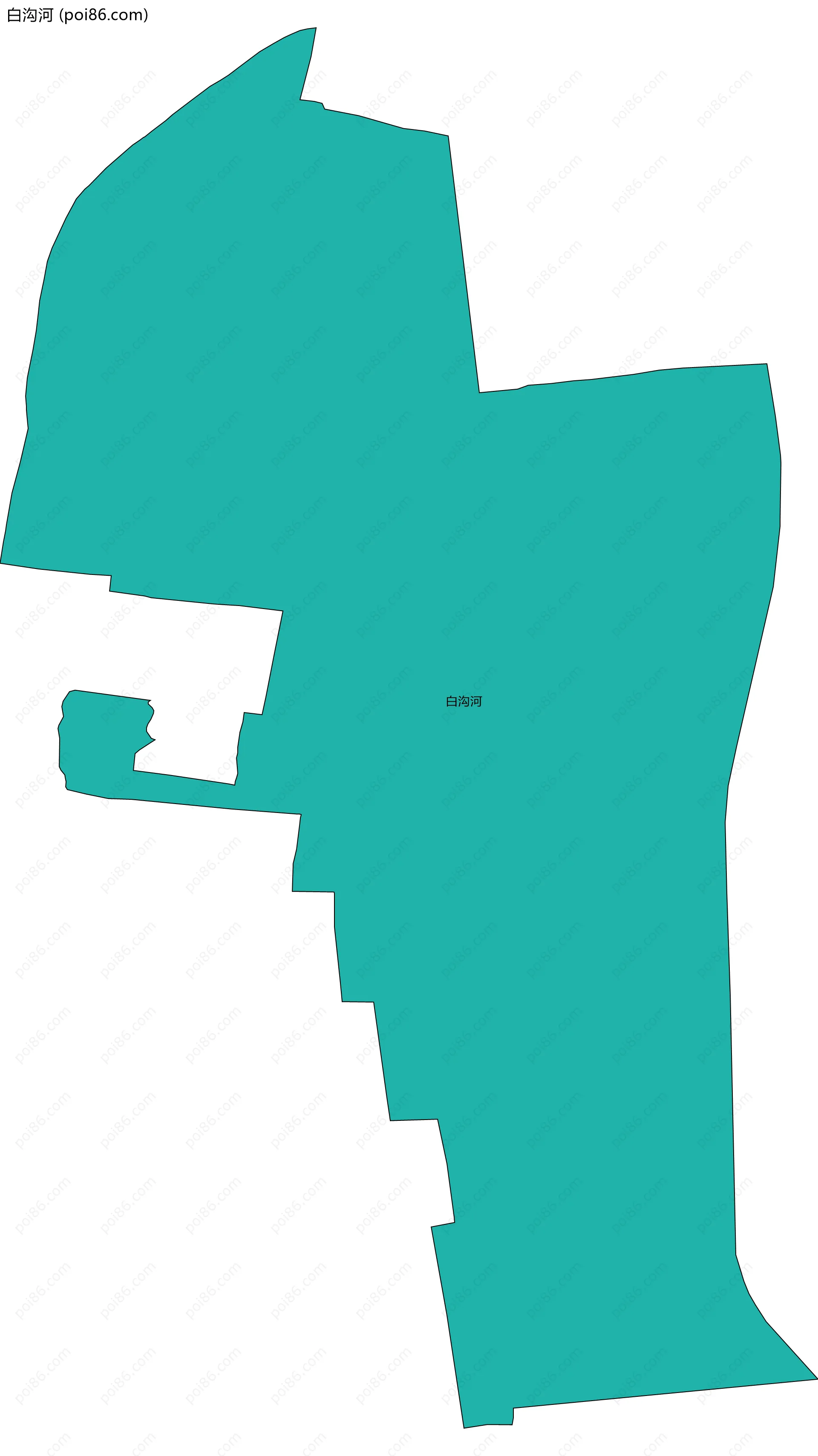 白沟河边界地图