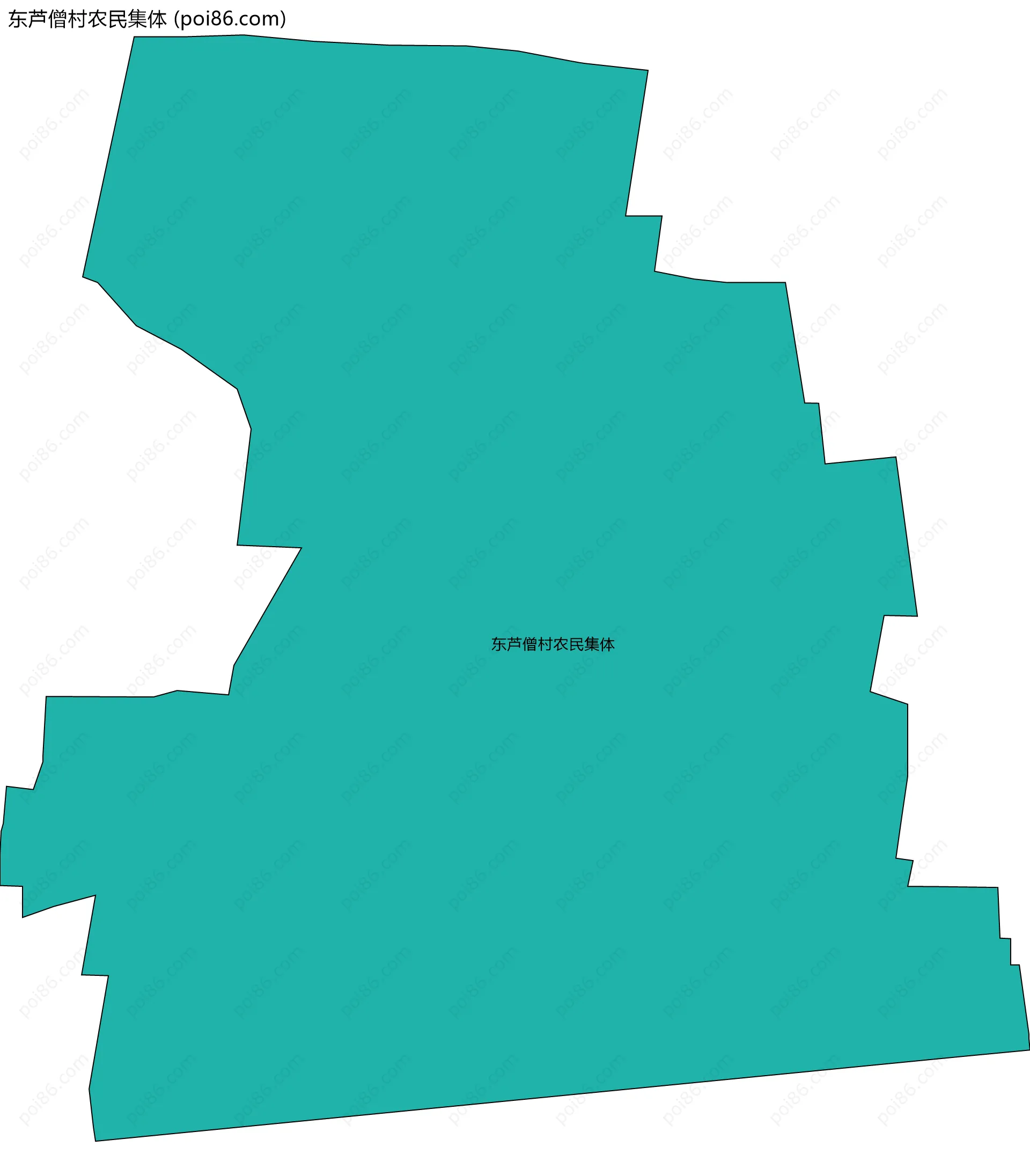 东芦僧村农民集体边界地图