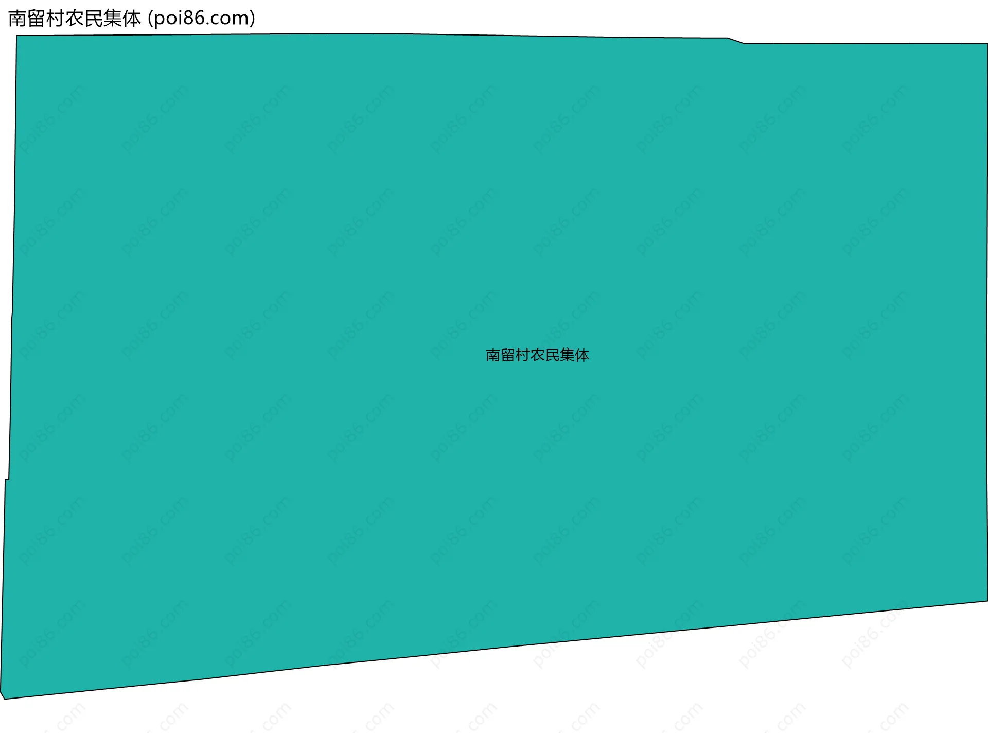 南留村农民集体边界地图