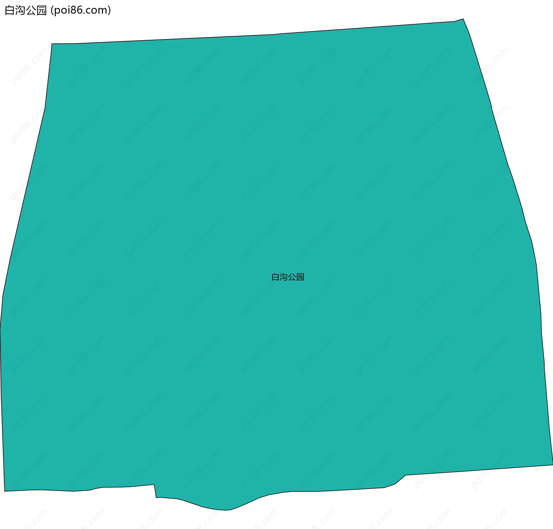 白沟公园边界地图