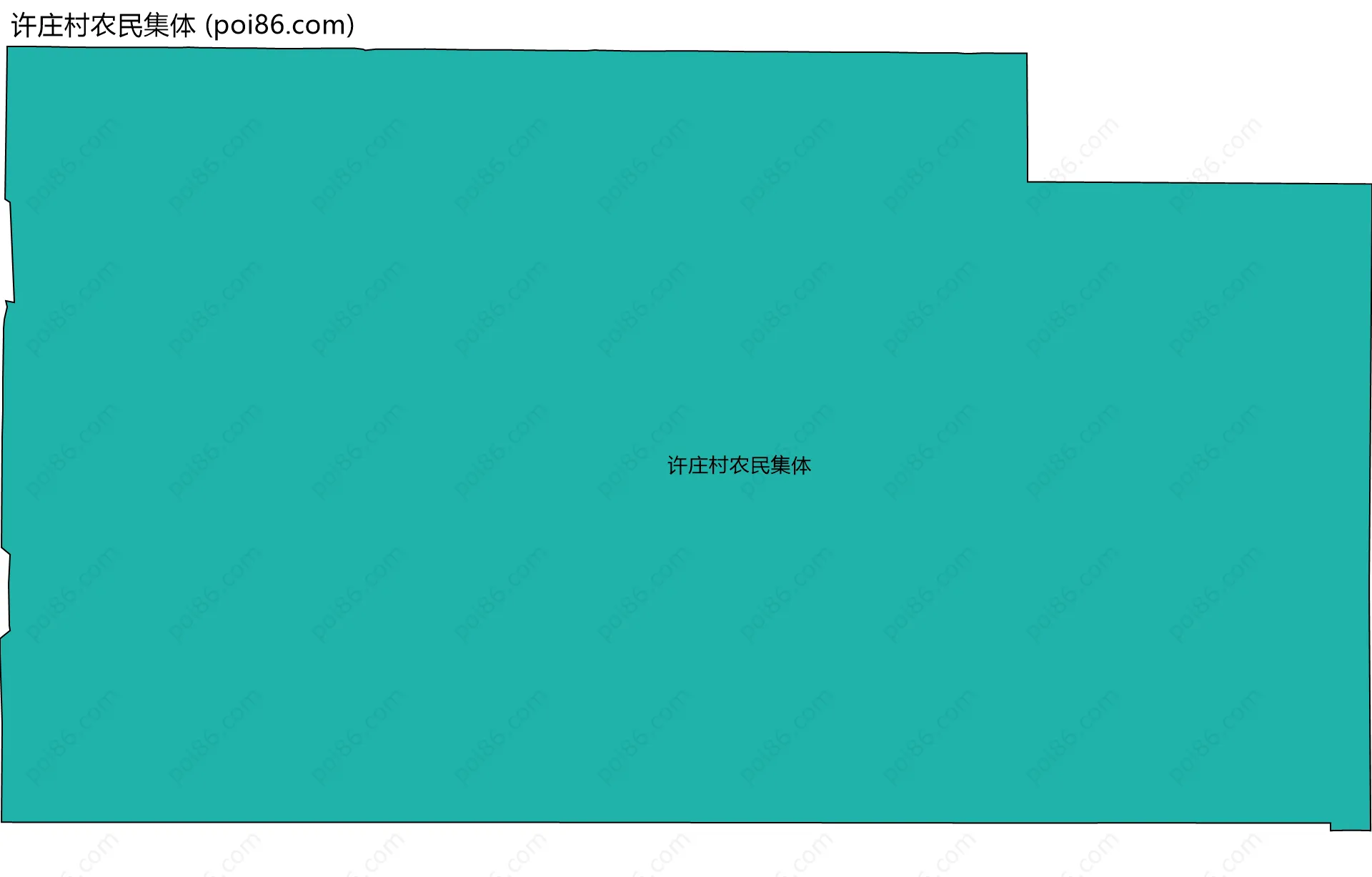 许庄村农民集体边界地图
