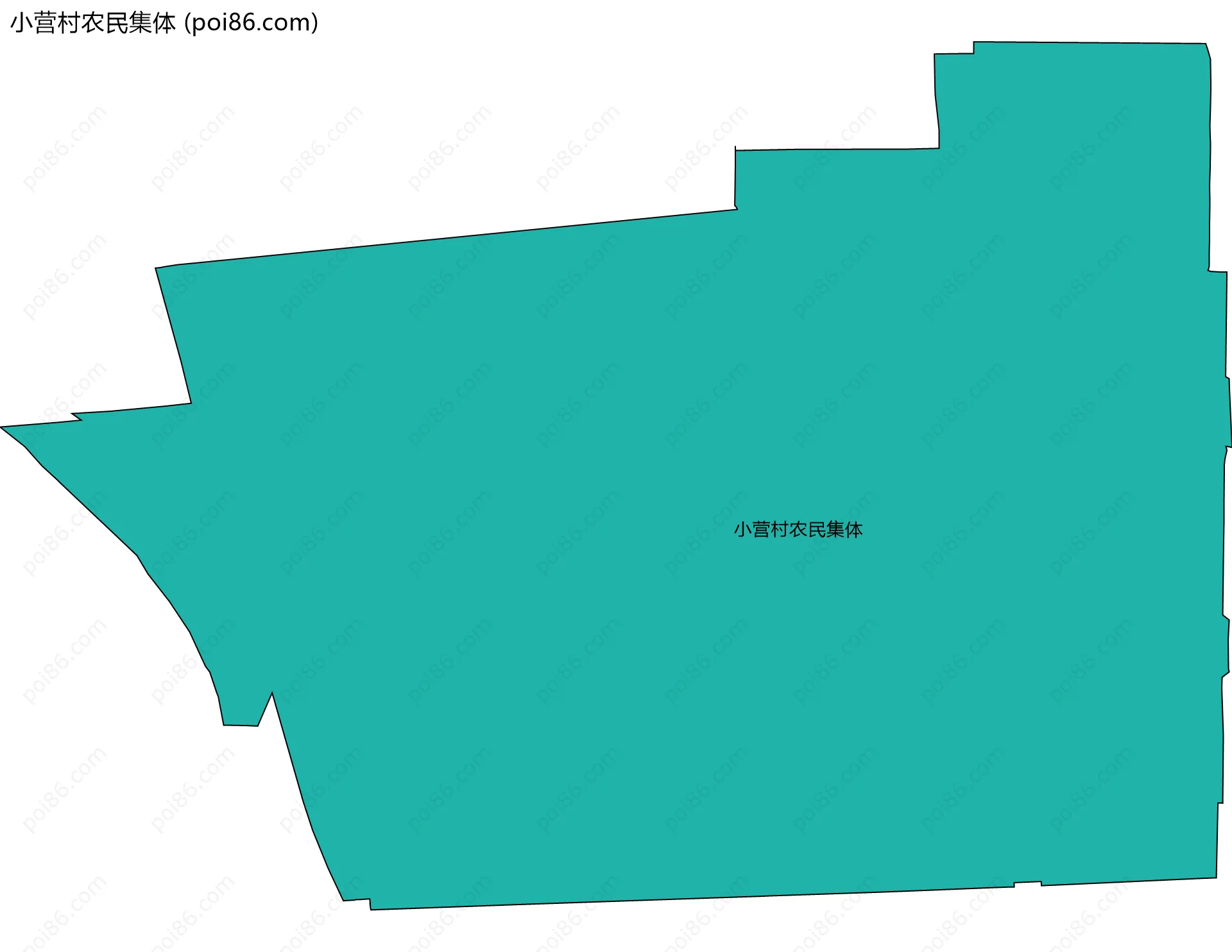 小营村农民集体边界地图