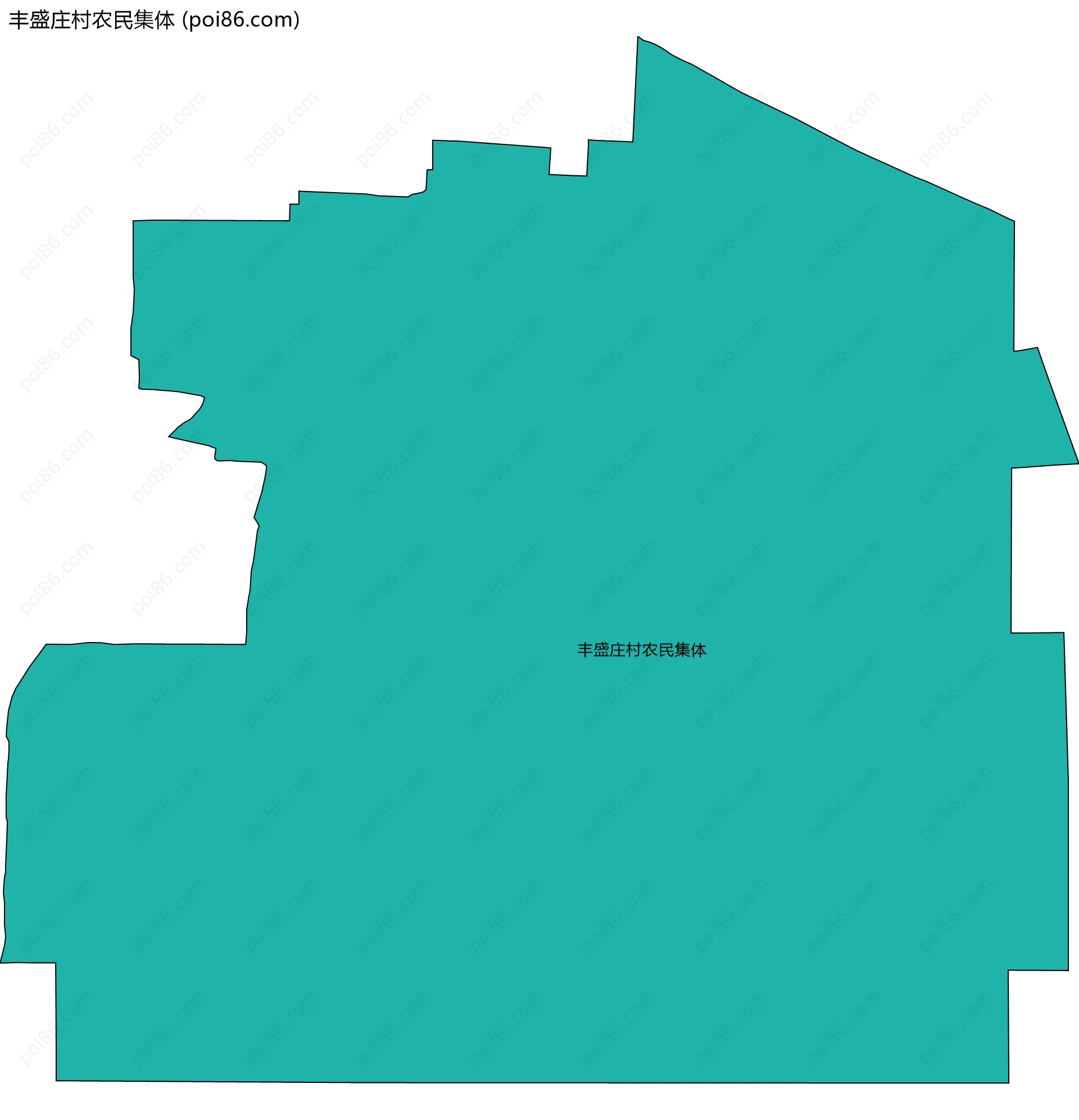 丰盛庄村农民集体边界地图