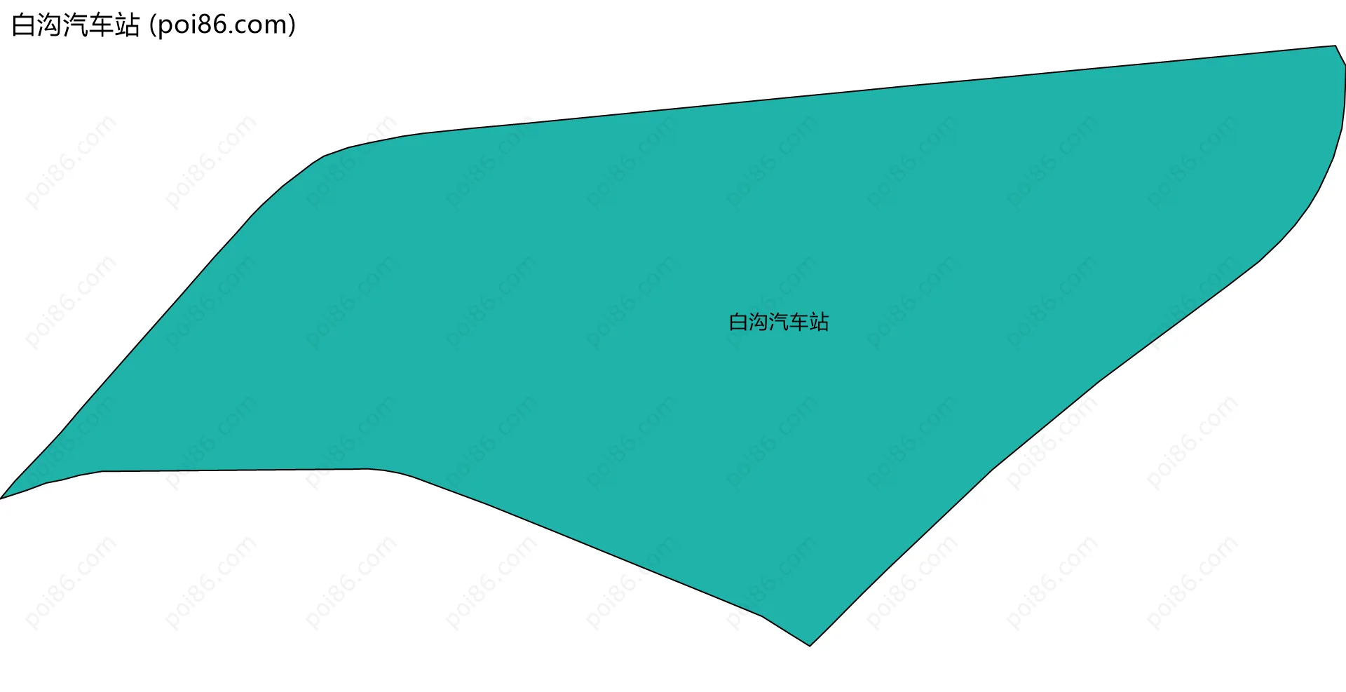 白沟汽车站边界地图