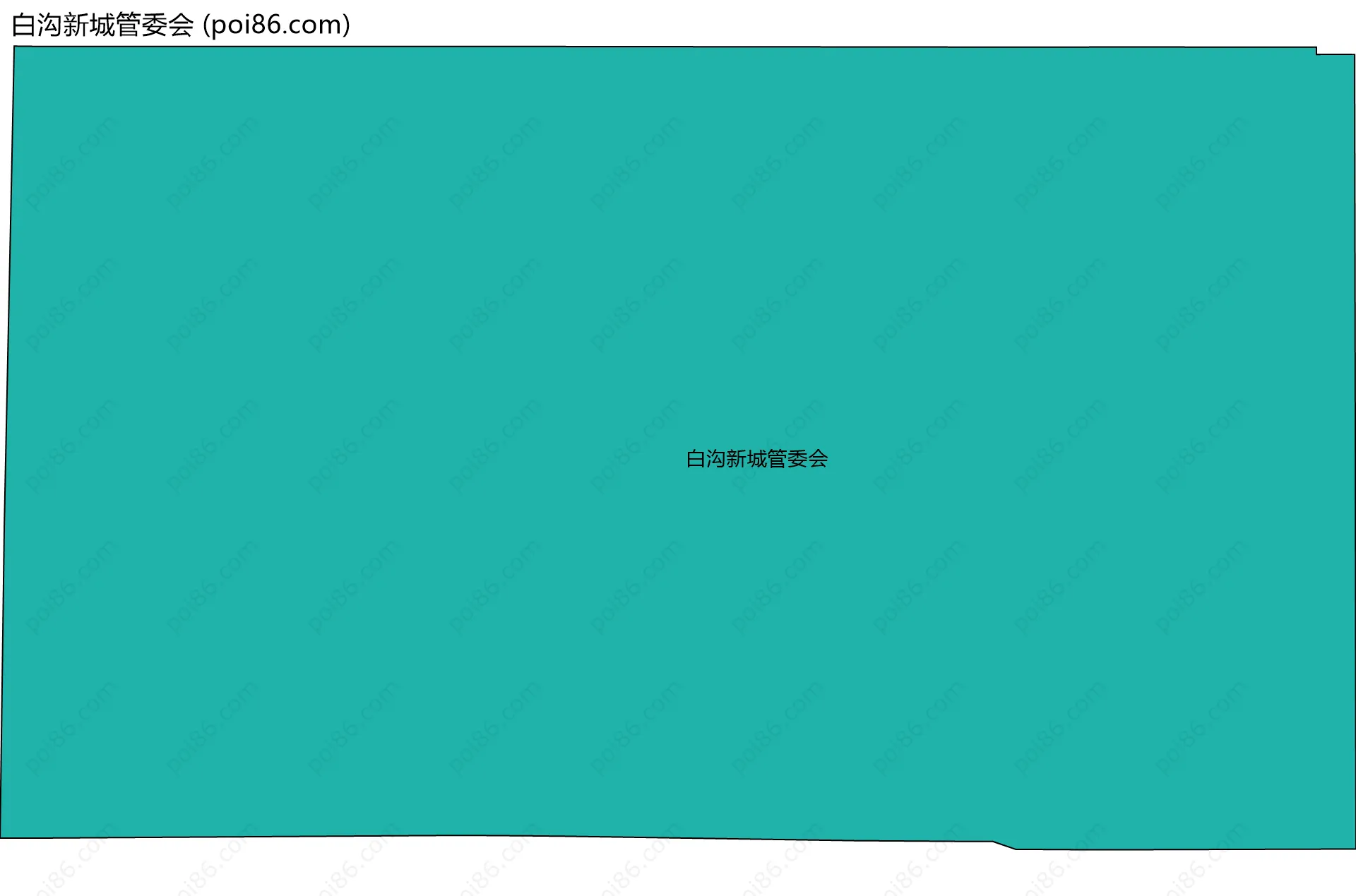 白沟新城管委会边界地图