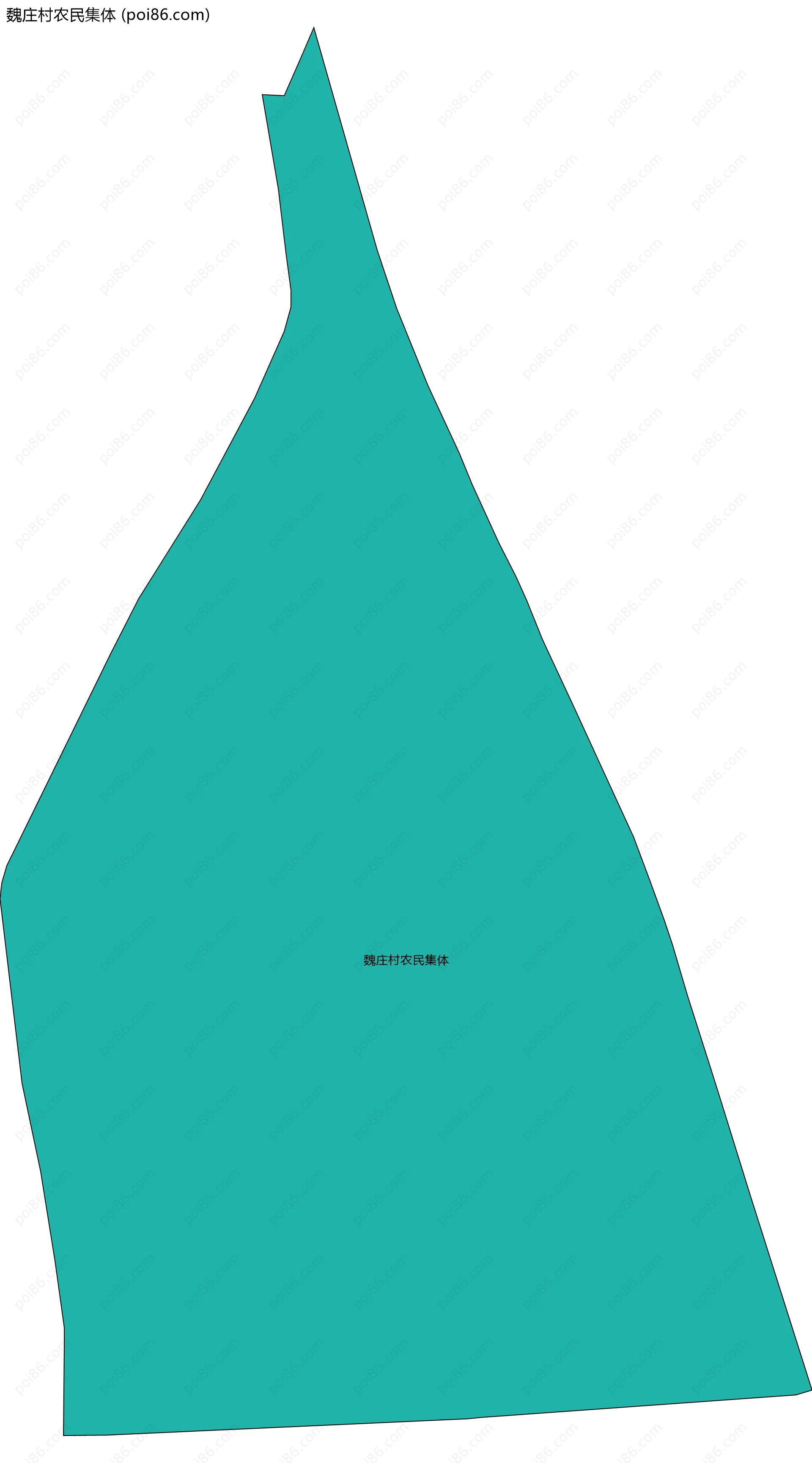 魏庄村农民集体边界地图