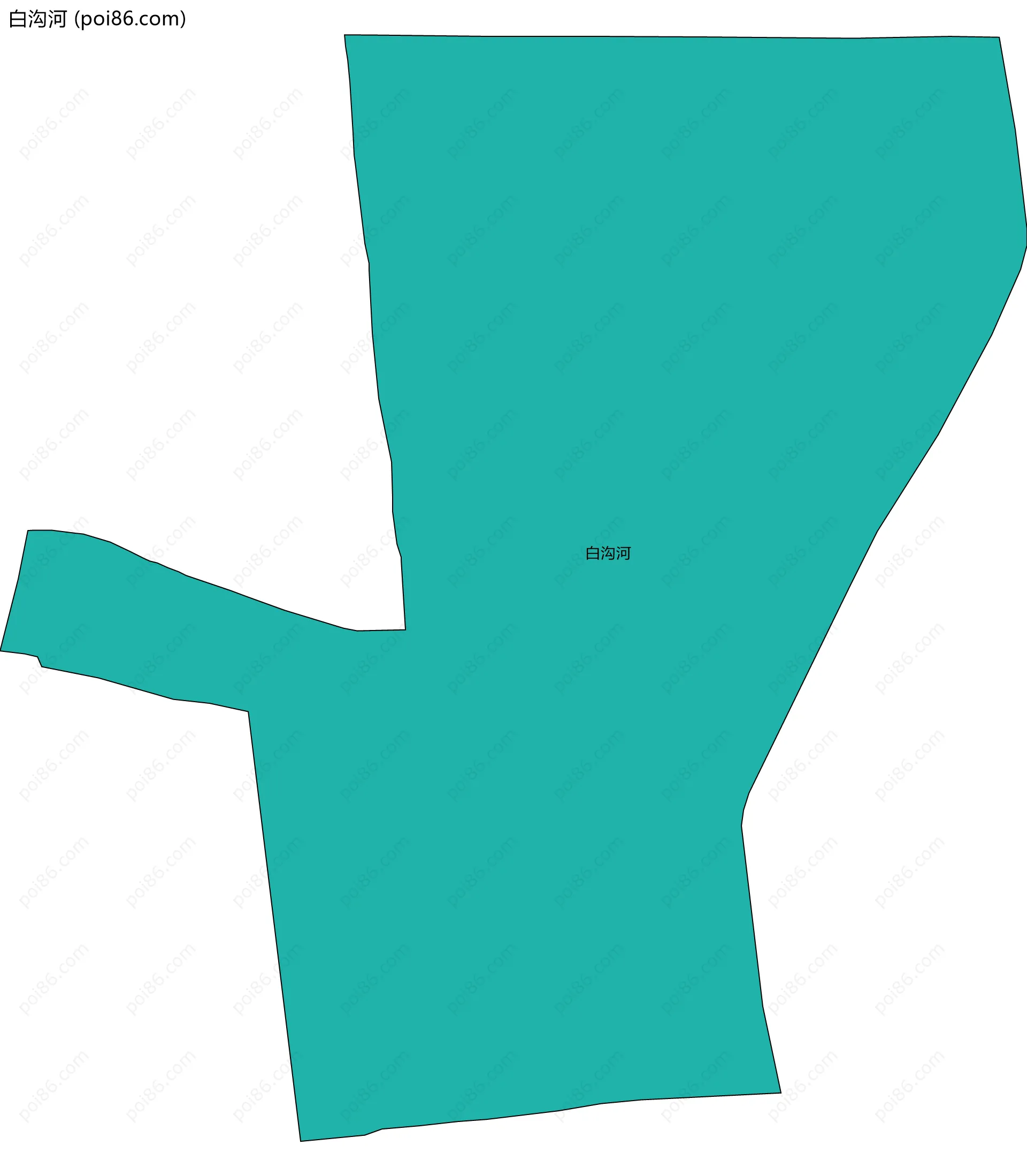 白沟河边界地图