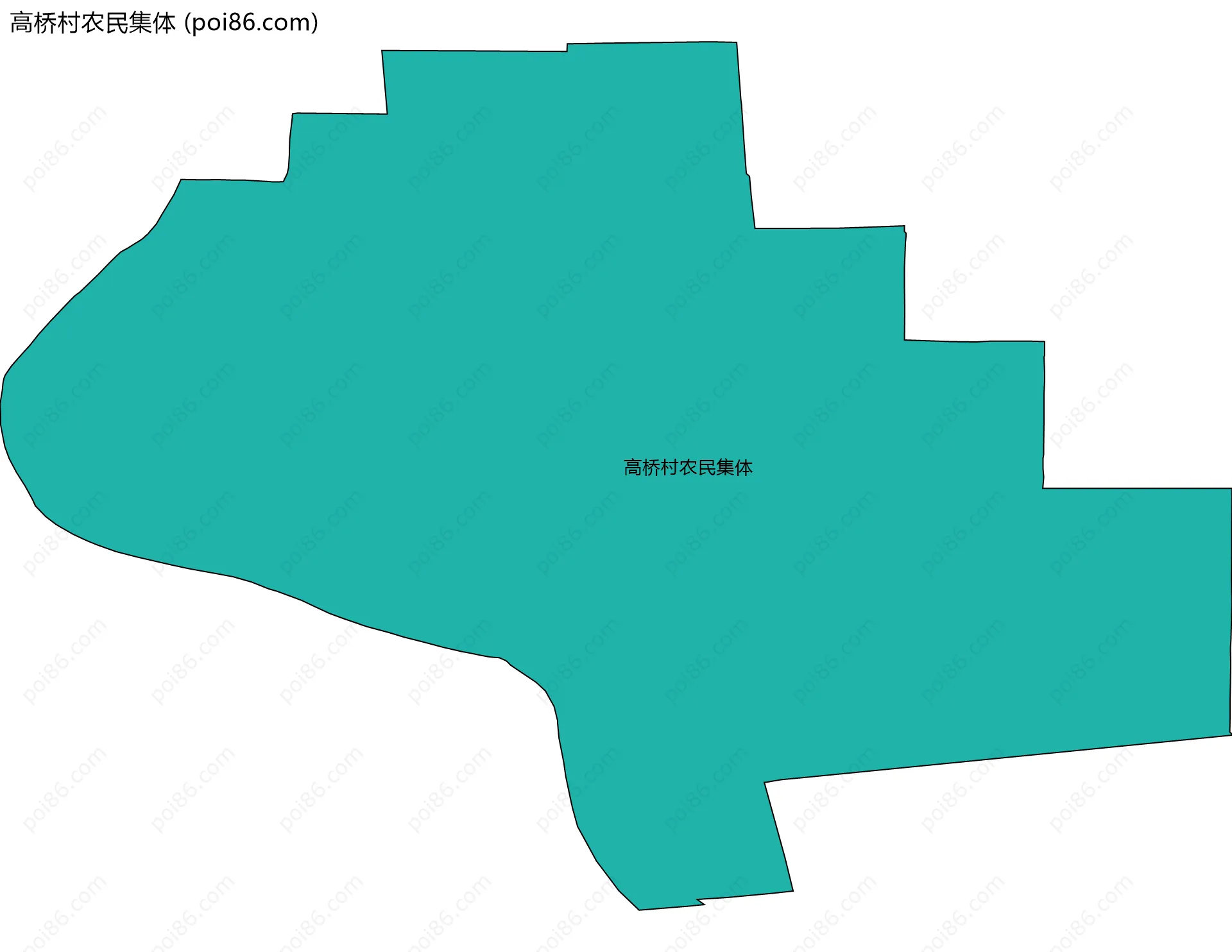 高桥村农民集体边界地图