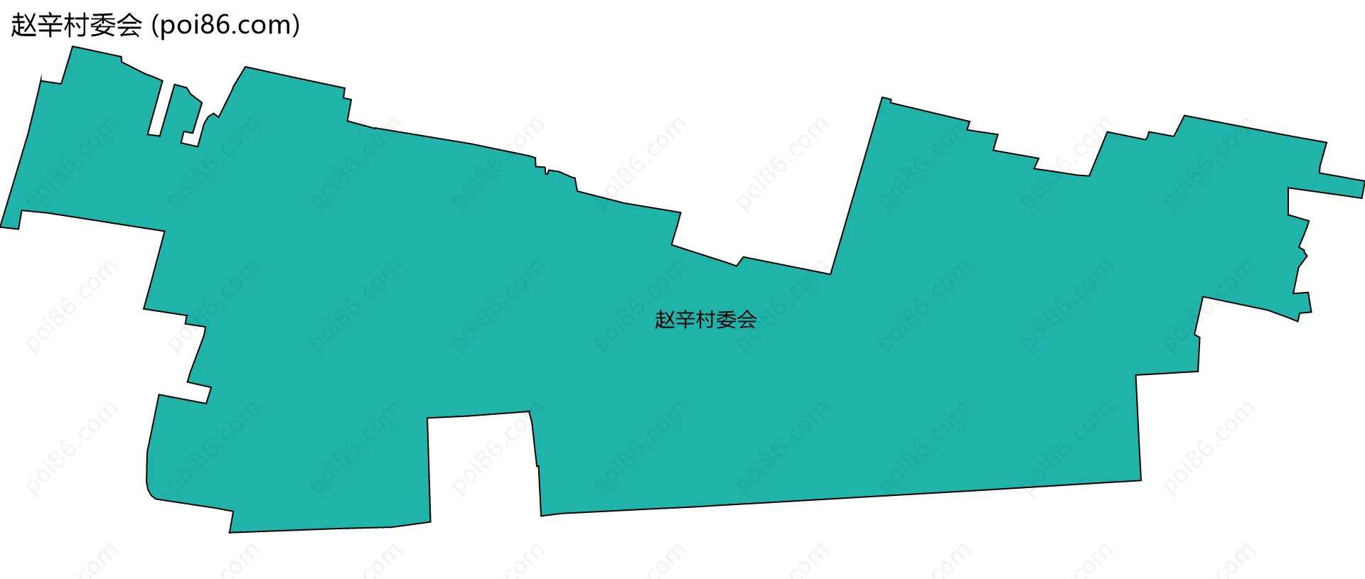 赵辛村委会边界地图