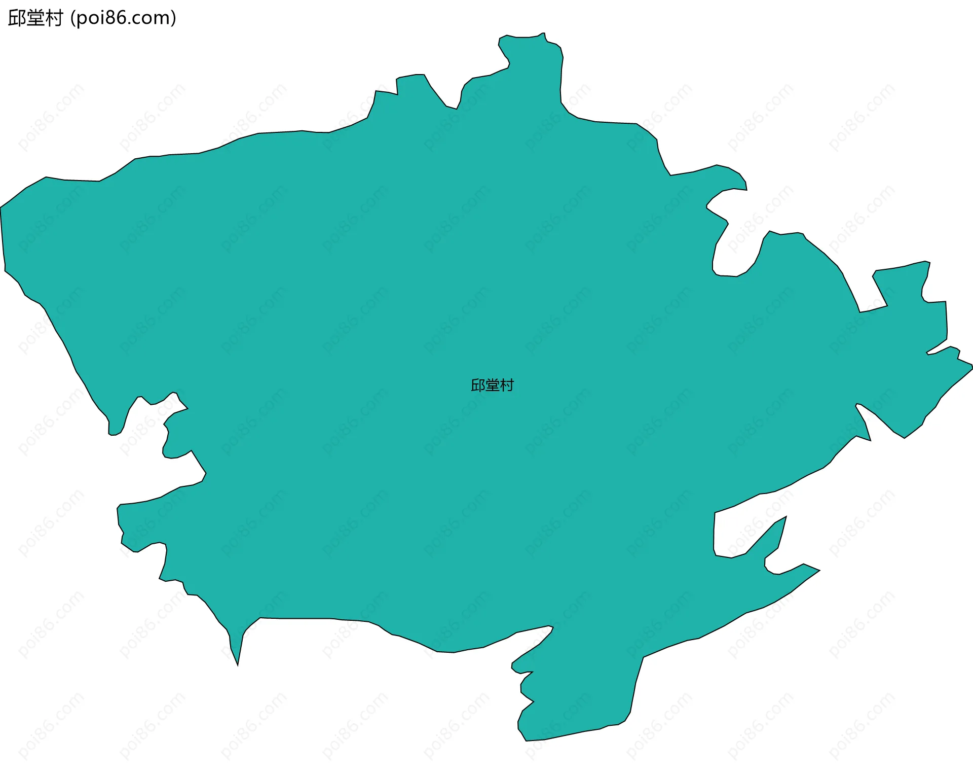 邱堂村边界地图