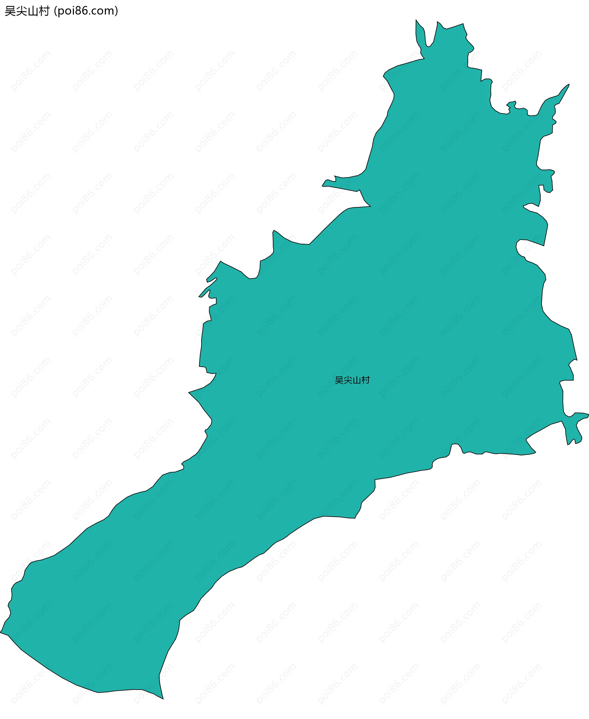 吴尖山村边界地图