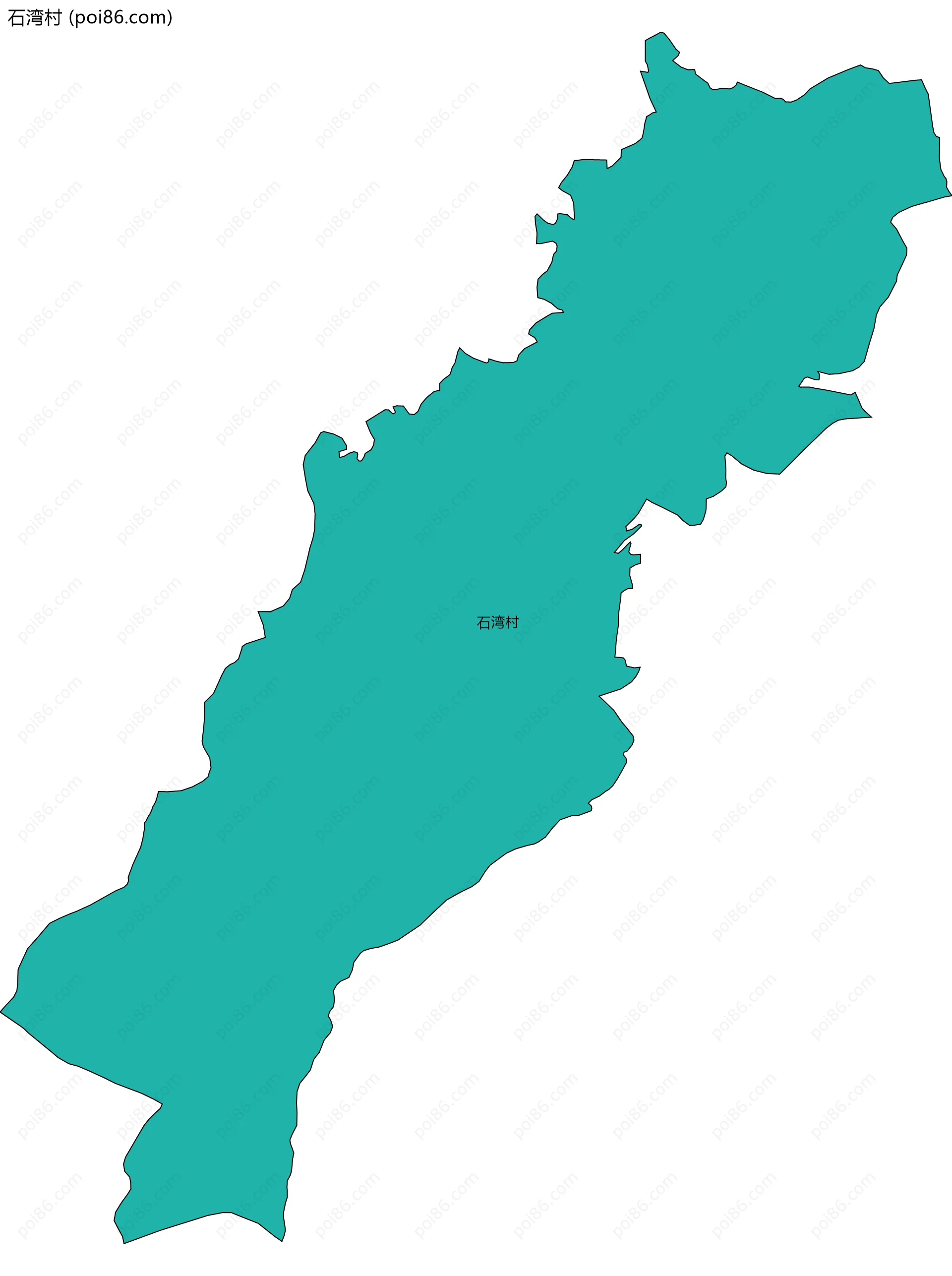 石湾村边界地图