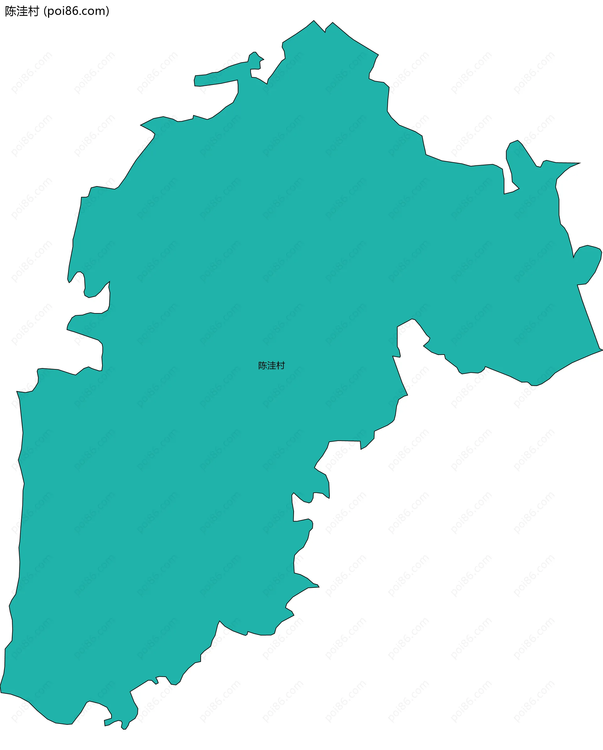 陈洼村边界地图