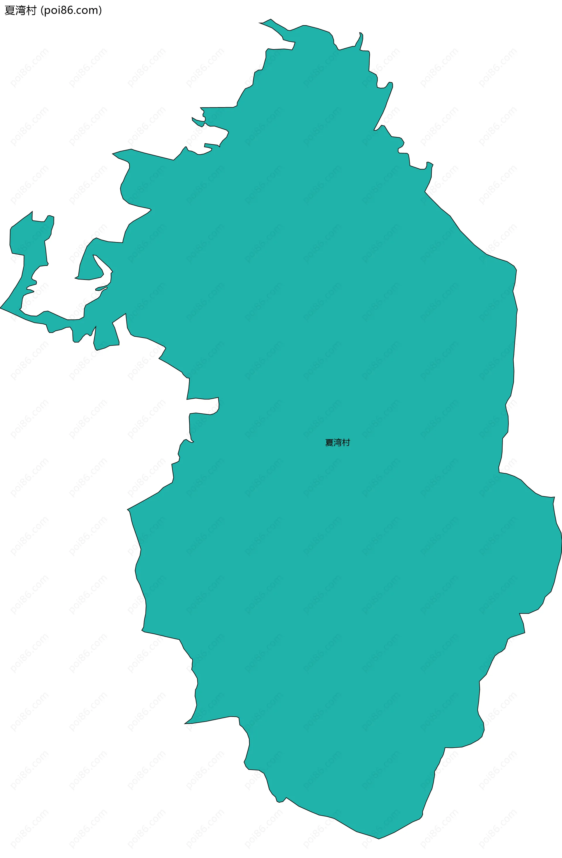 夏湾村边界地图