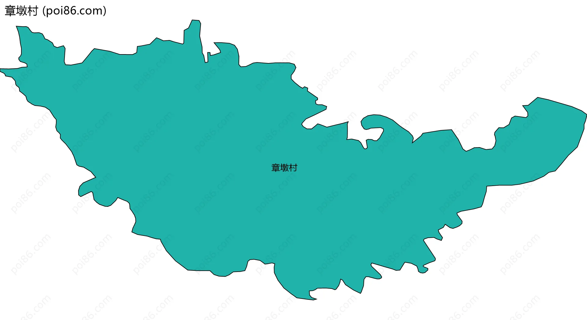 章墩村边界地图