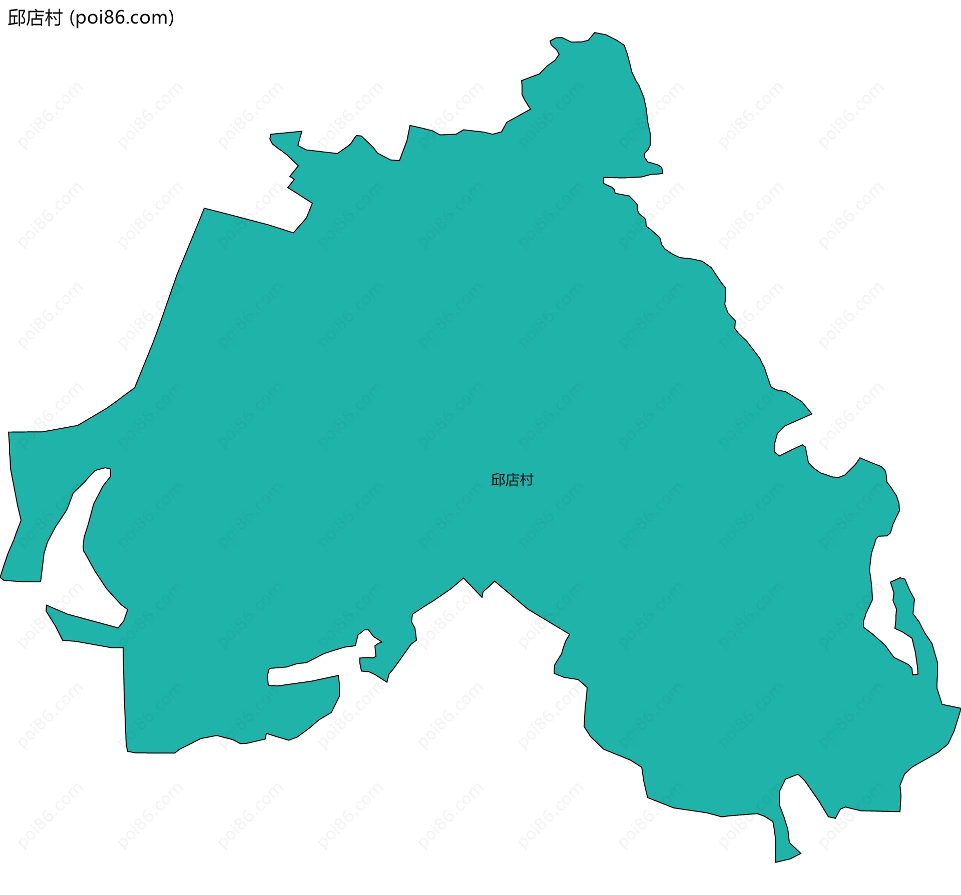 邱店村边界地图