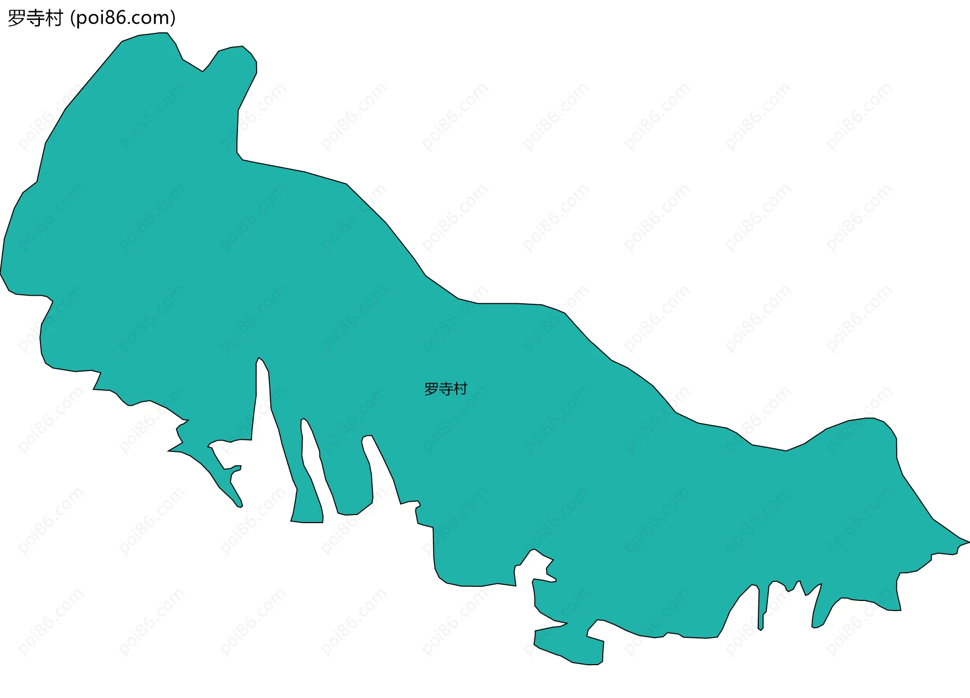 罗寺村边界地图
