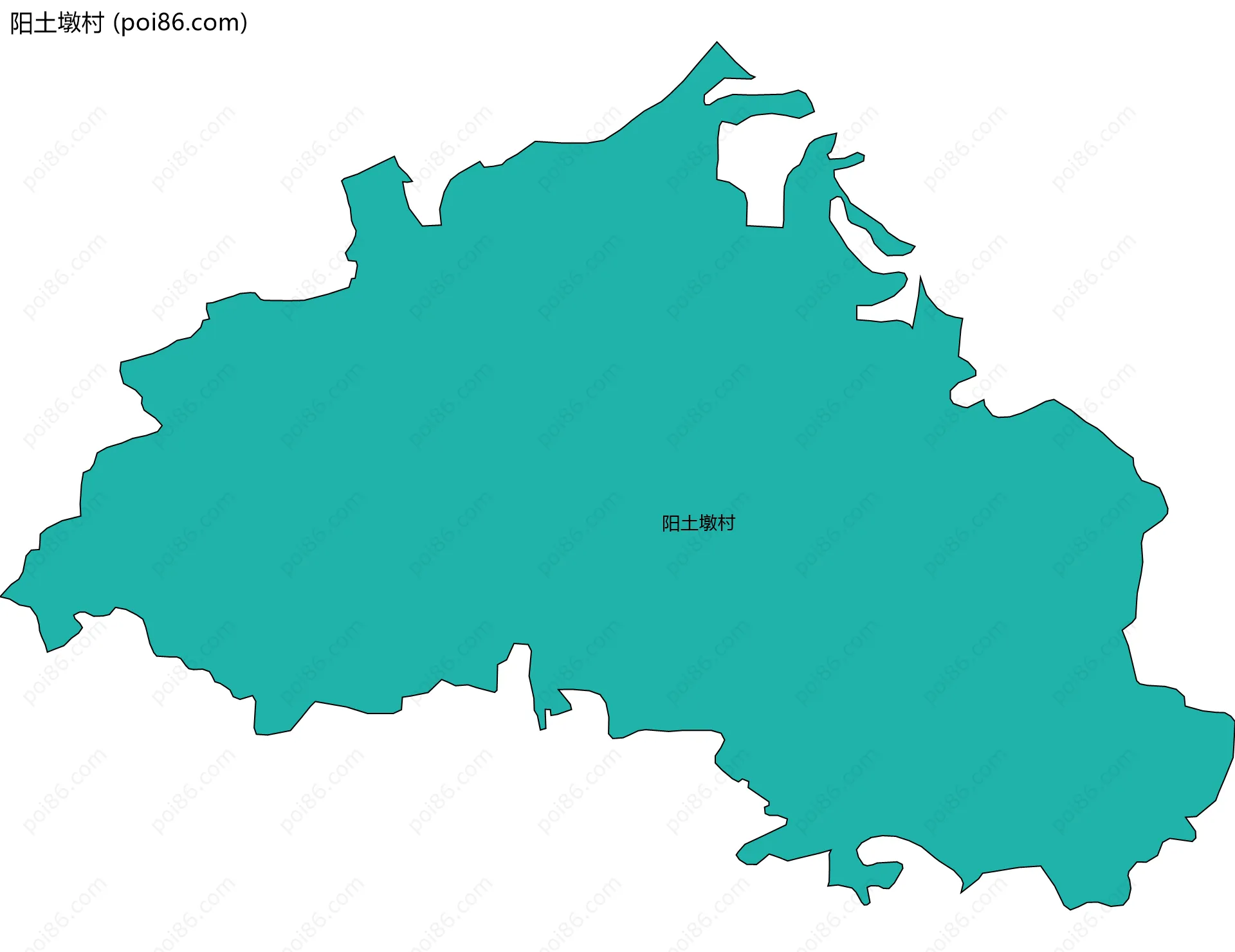 阳土墩村边界地图