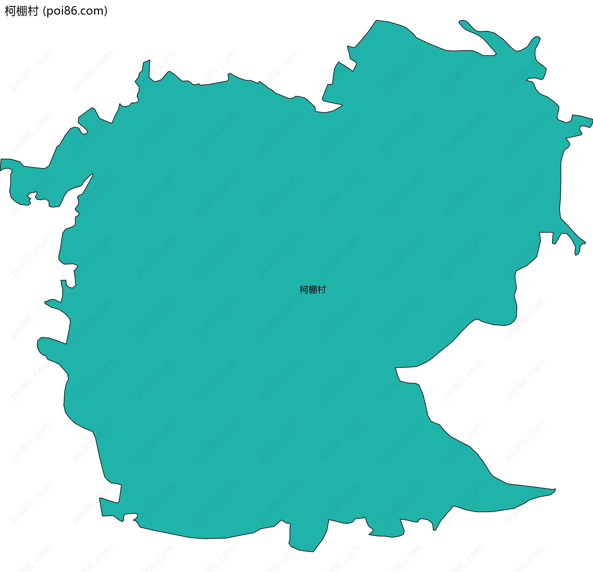 柯棚村边界地图