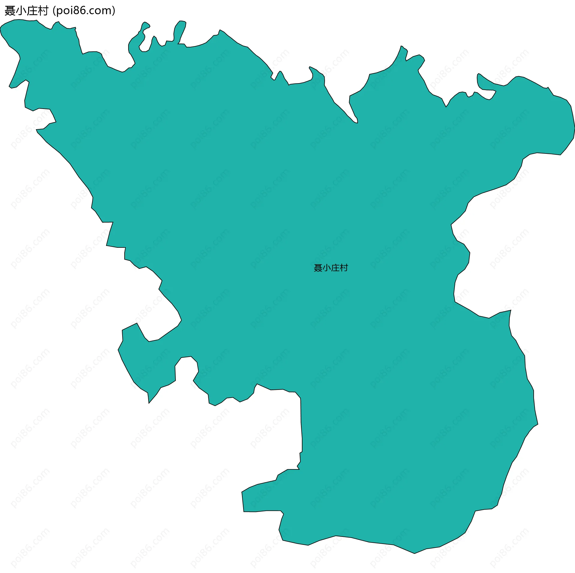 聂小庄村边界地图