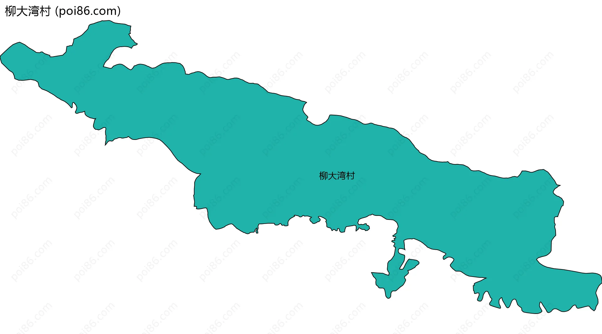 柳大湾村边界地图