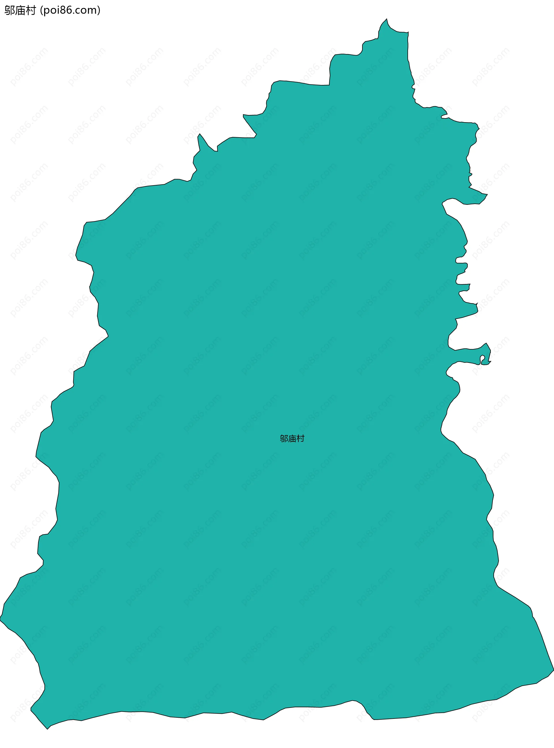邬庙村边界地图