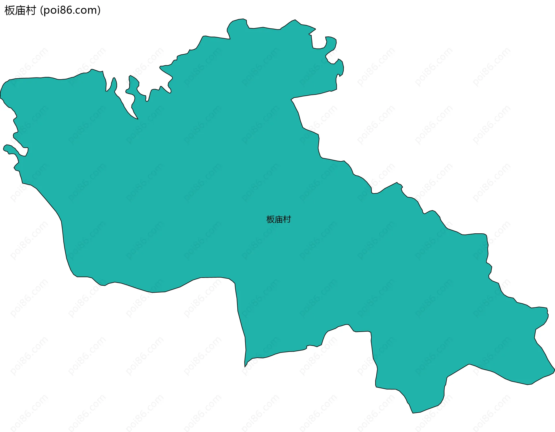 板庙村边界地图
