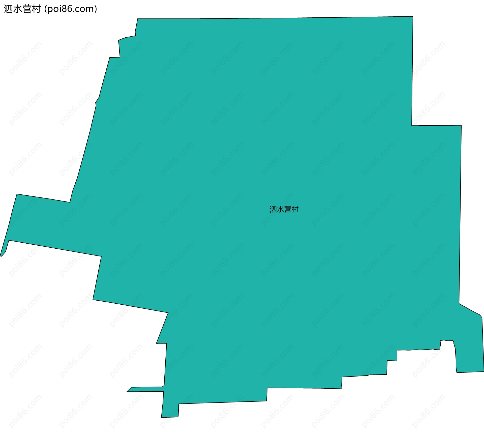泗水营村边界地图