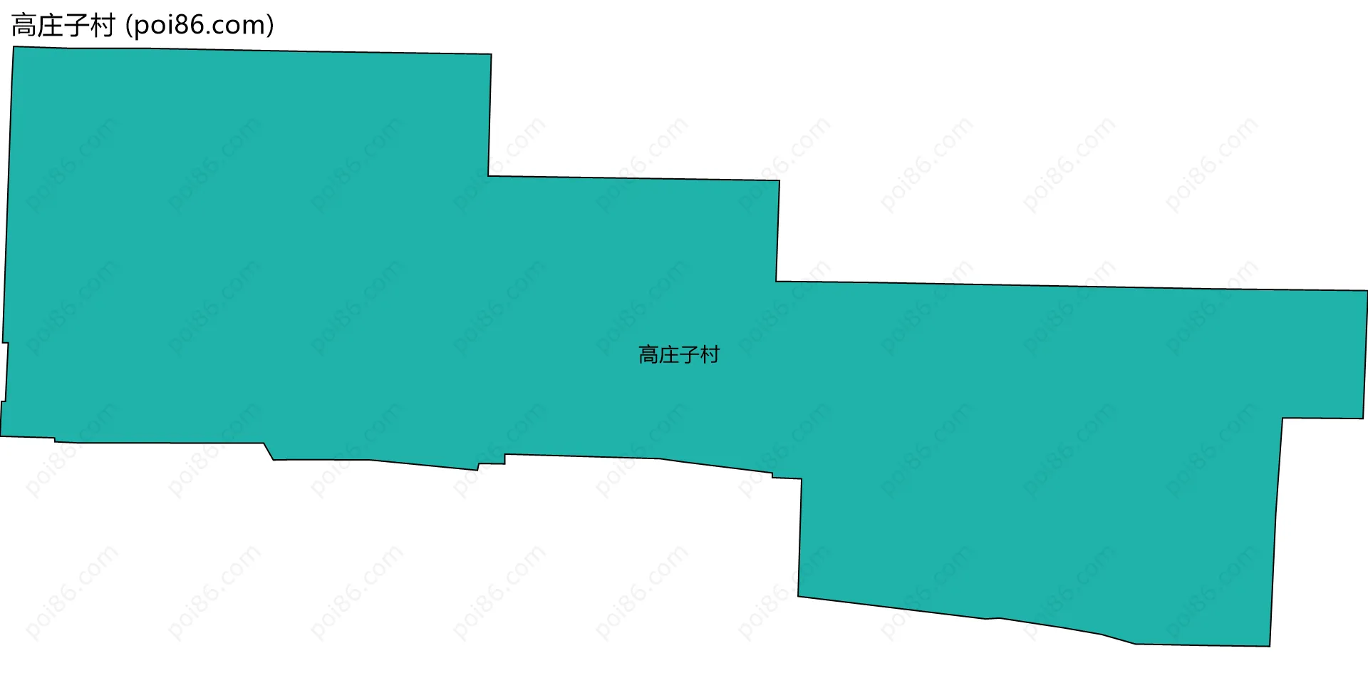 高庄子村边界地图