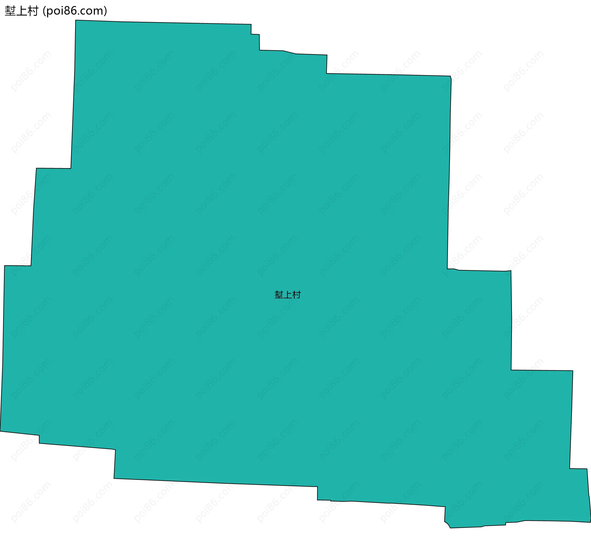 堼上村边界地图