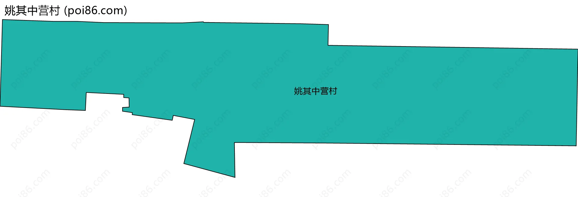 姚其中营村边界地图