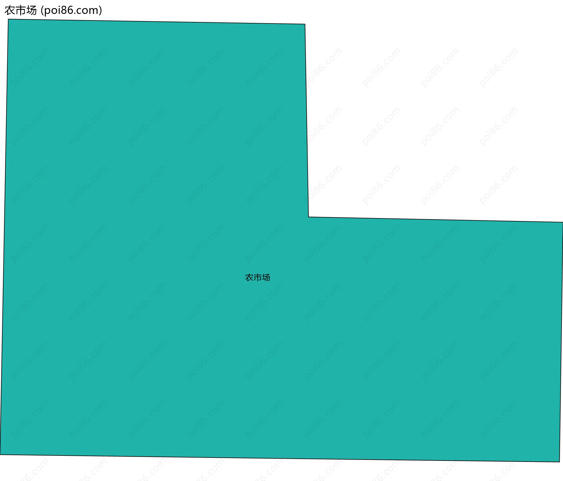农市场边界地图