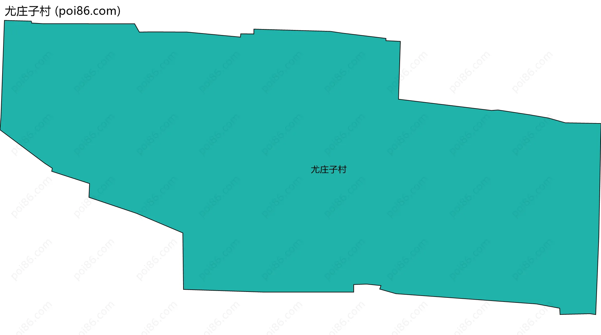 尤庄子村边界地图