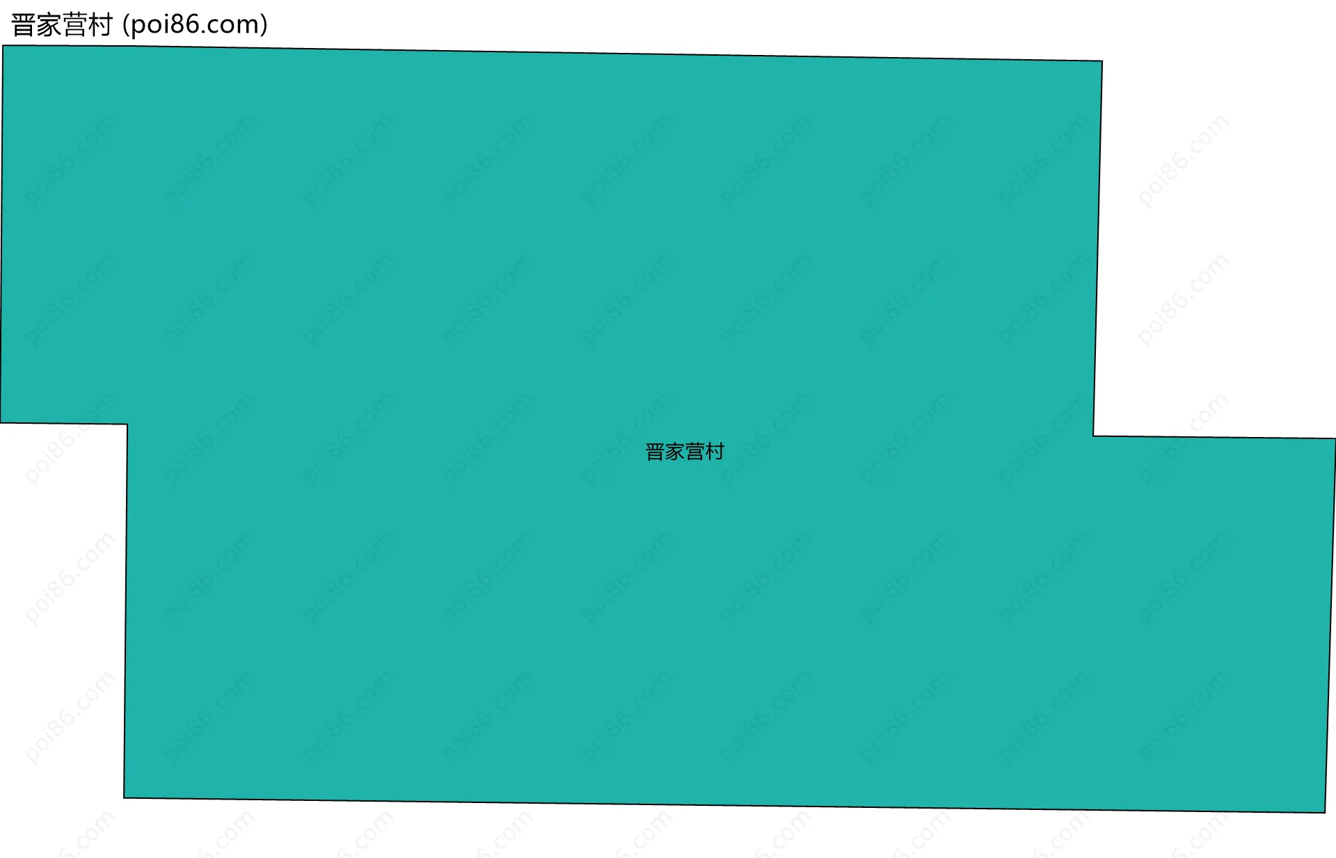 晋家营村边界地图