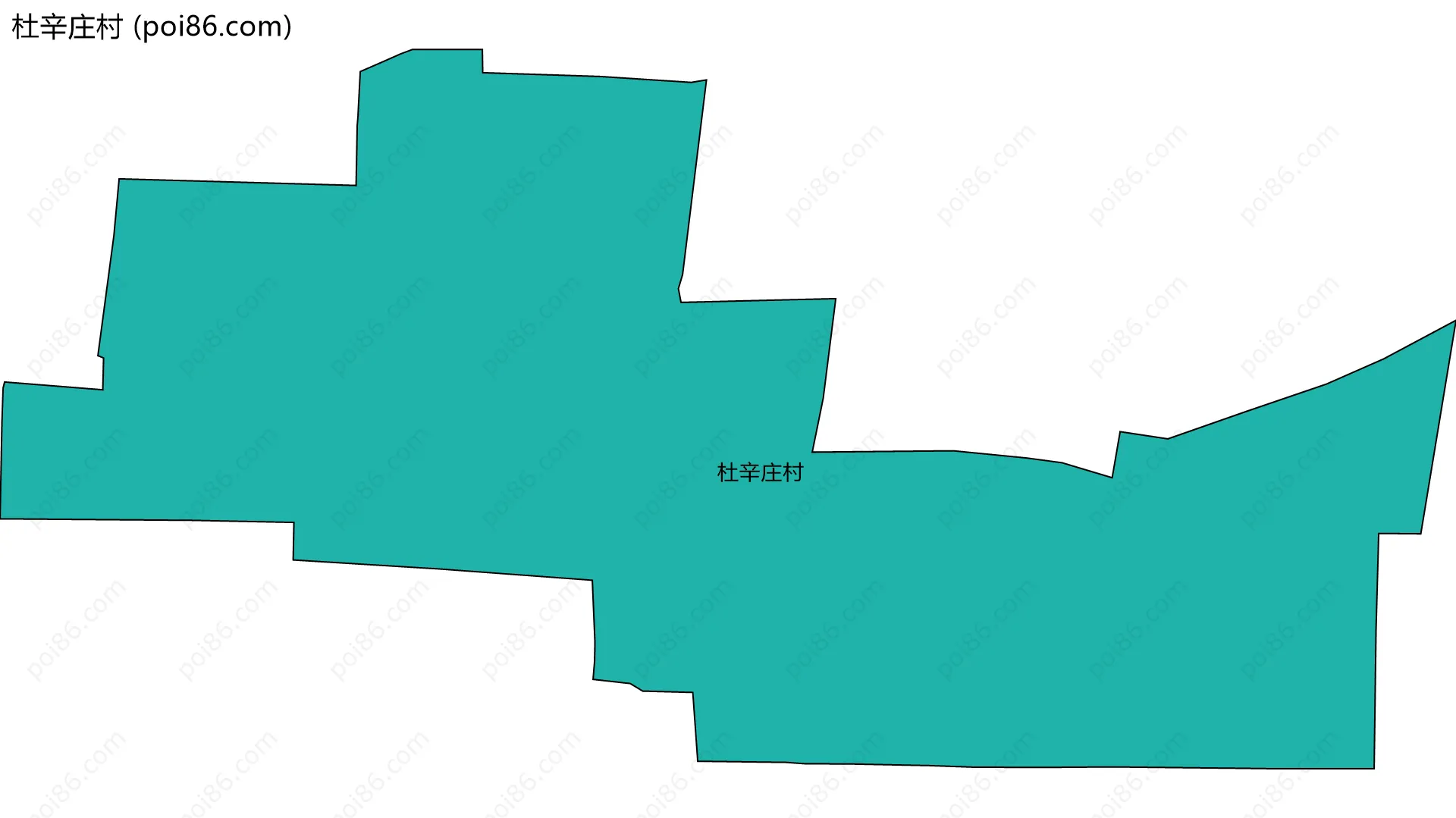 杜辛庄村边界地图