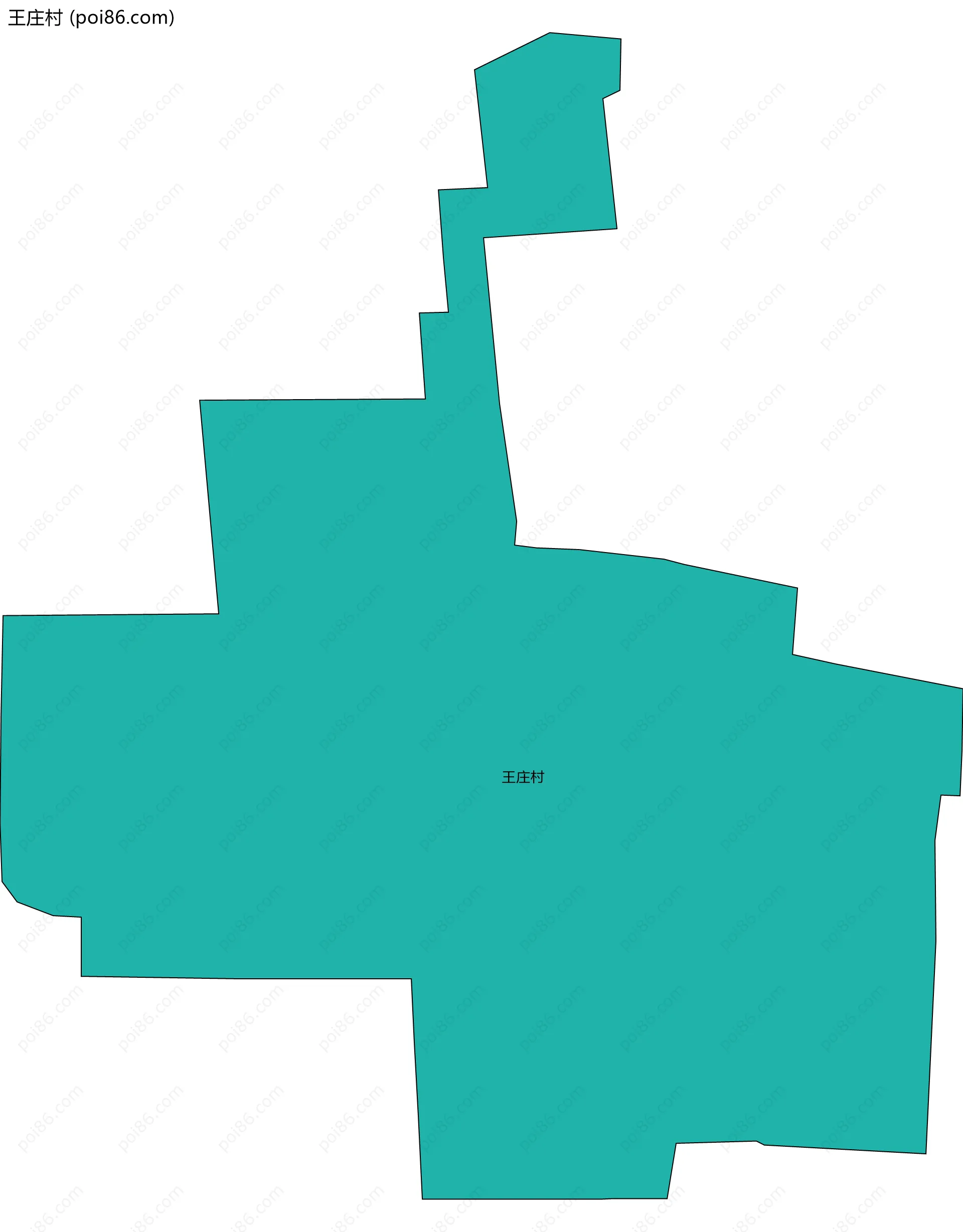 王庄村边界地图