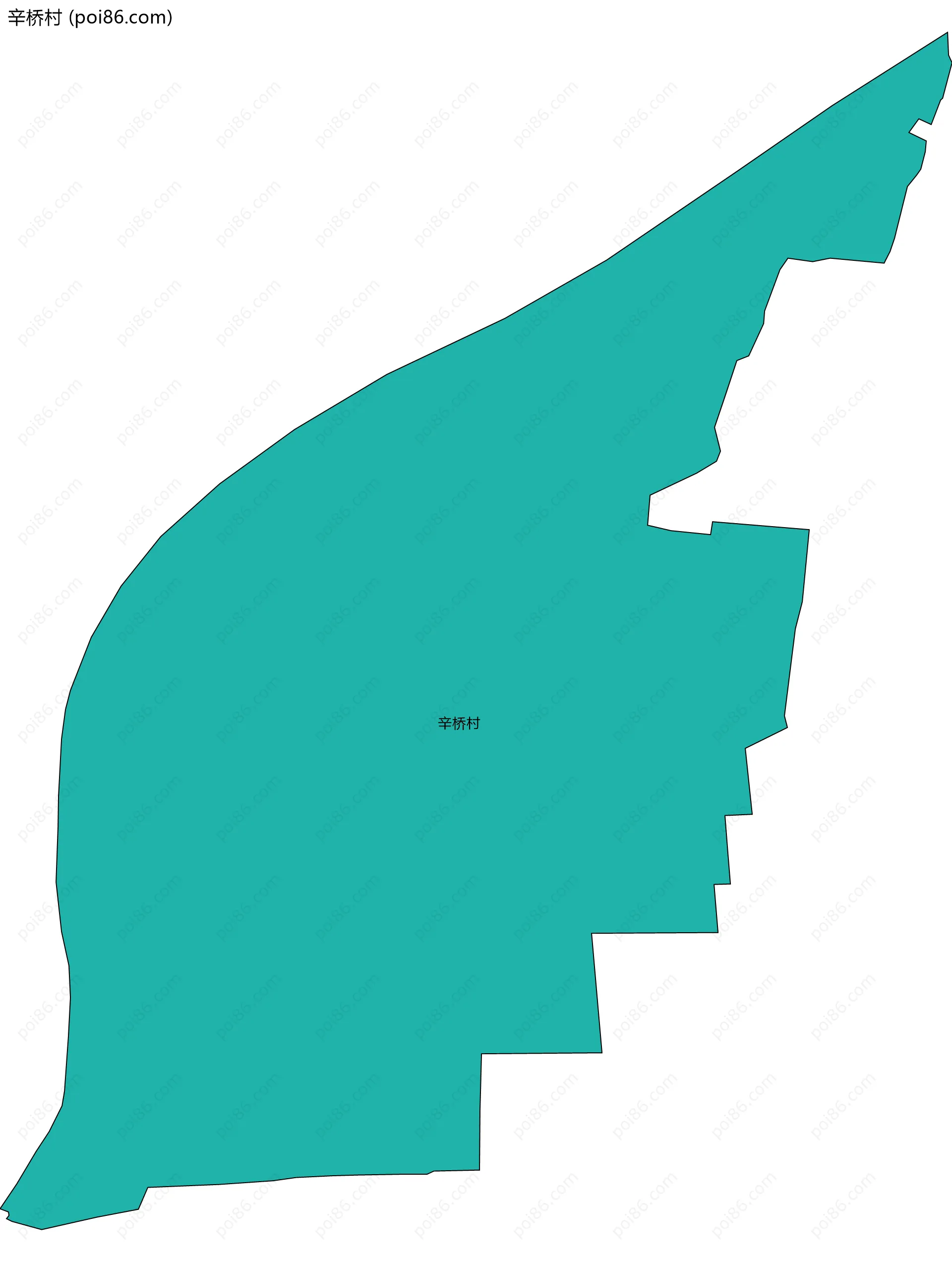 辛桥村边界地图