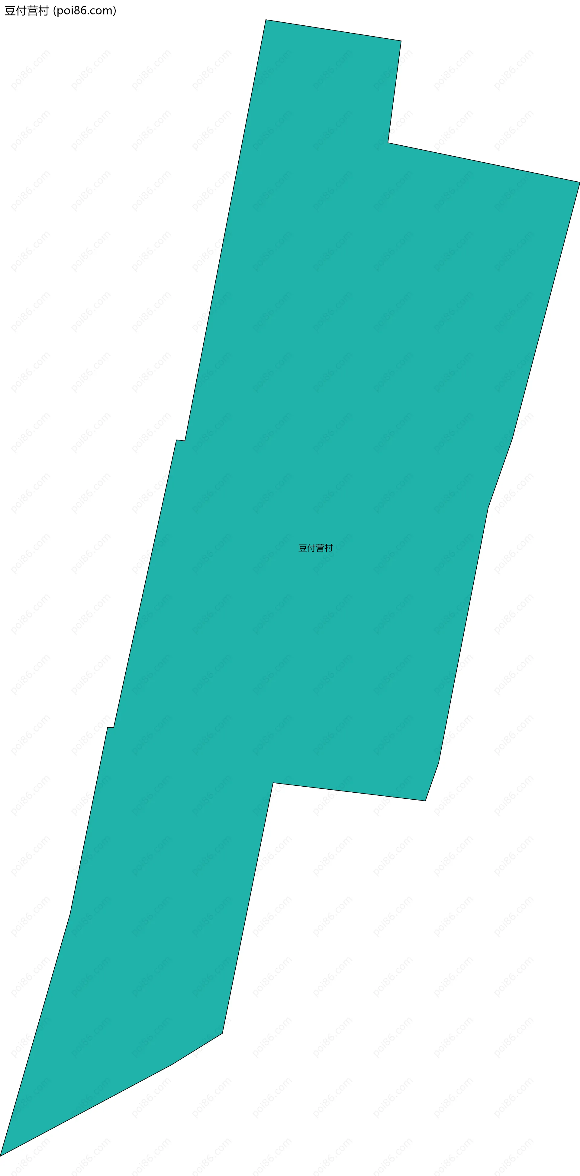 豆付营村边界地图