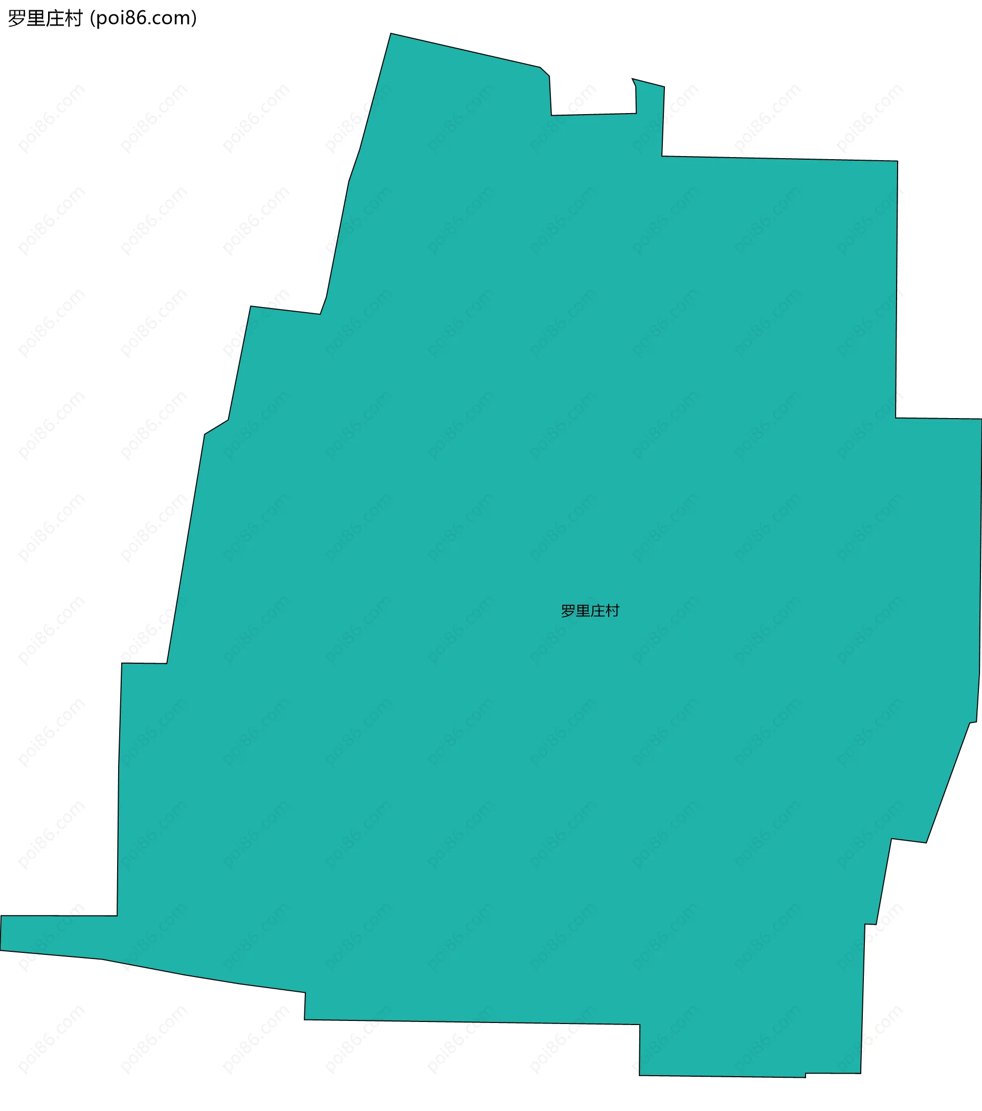 罗里庄村边界地图