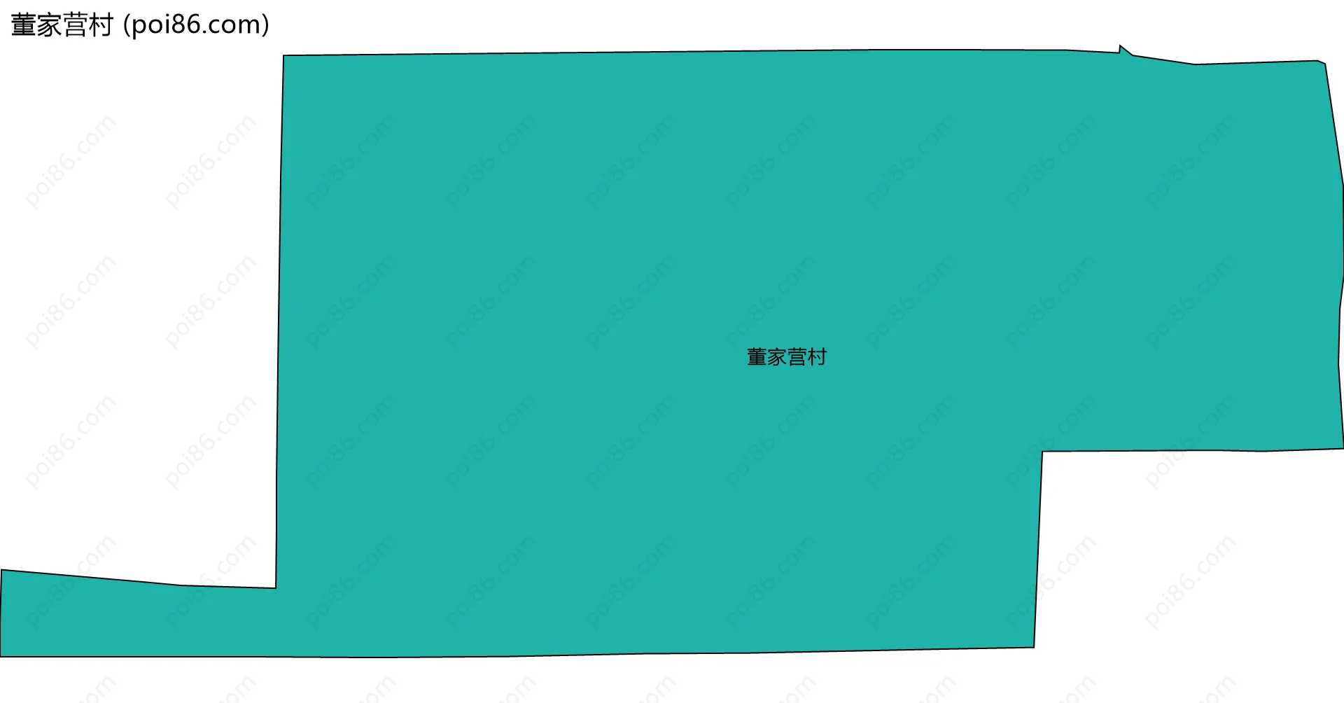 董家营村边界地图