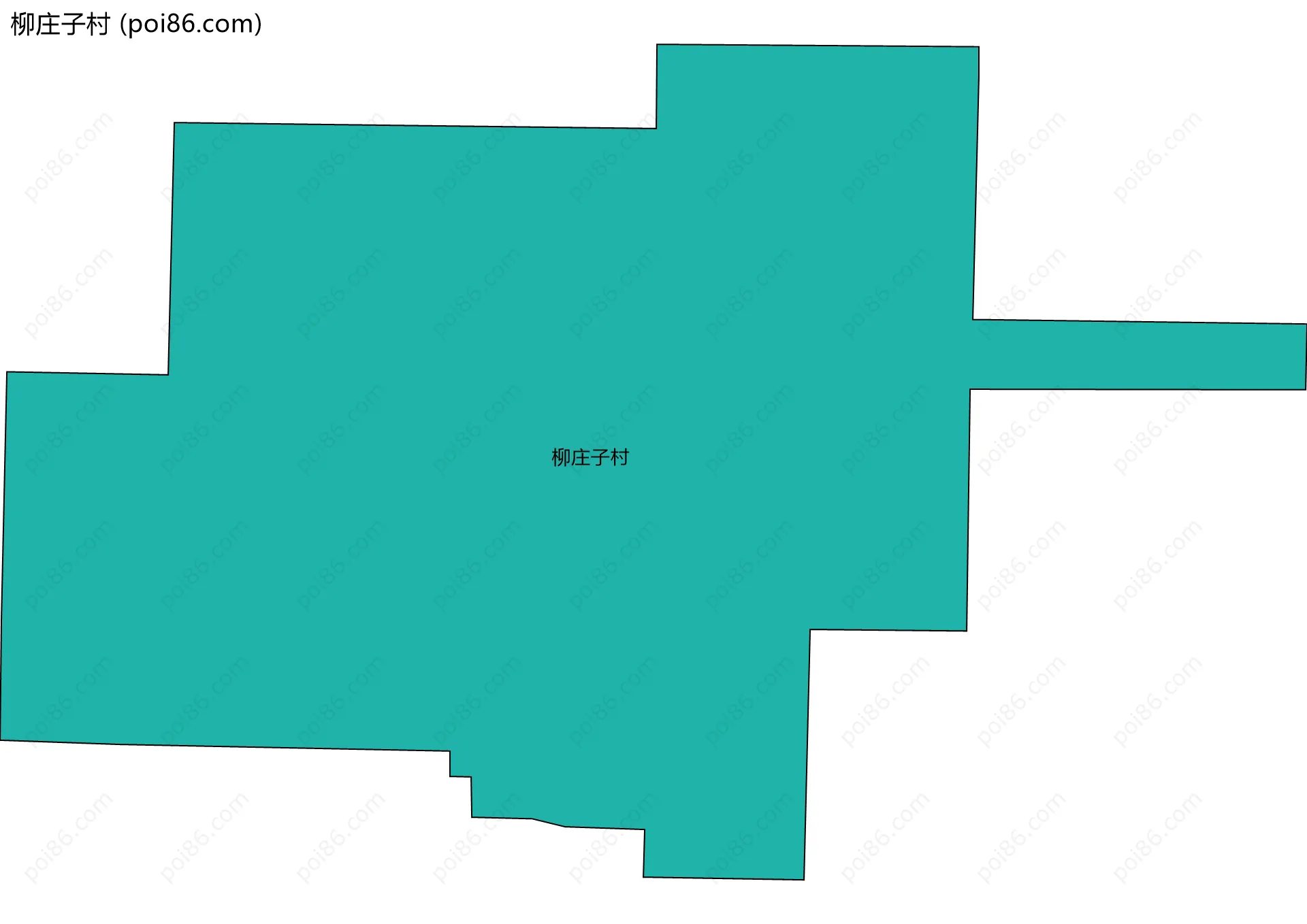 柳庄子村边界地图