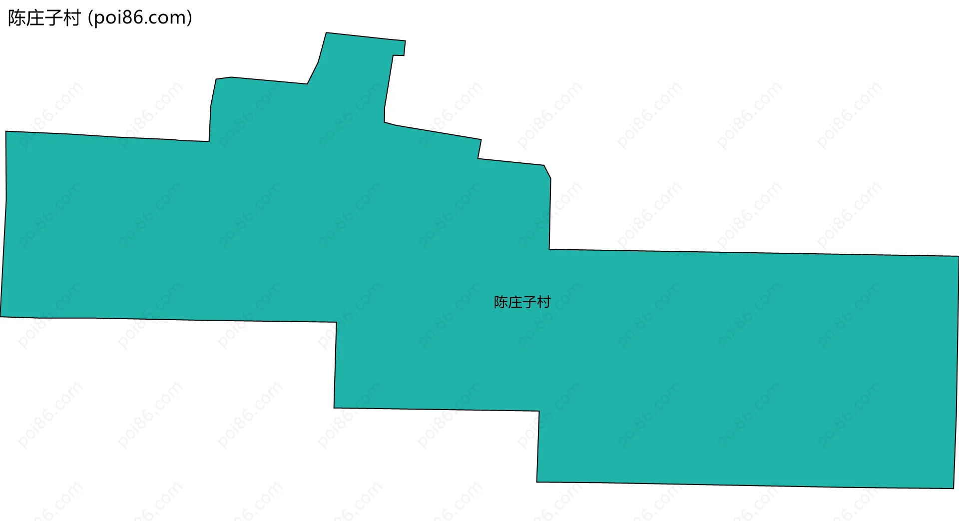 陈庄子村边界地图