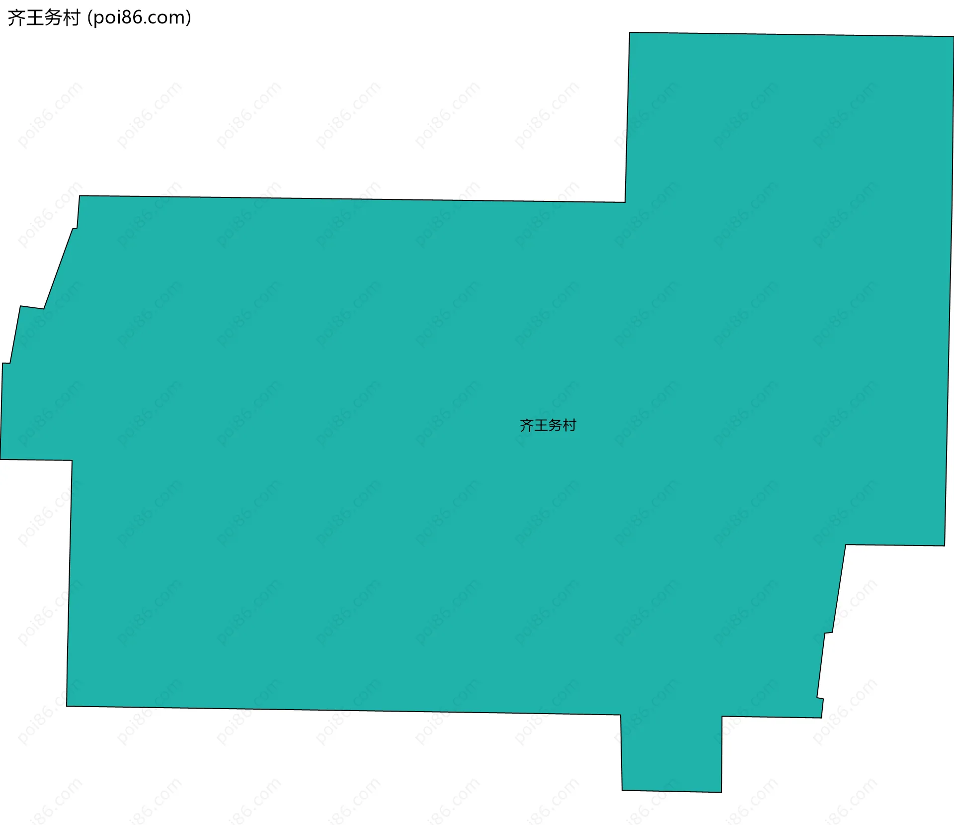 齐王务村边界地图