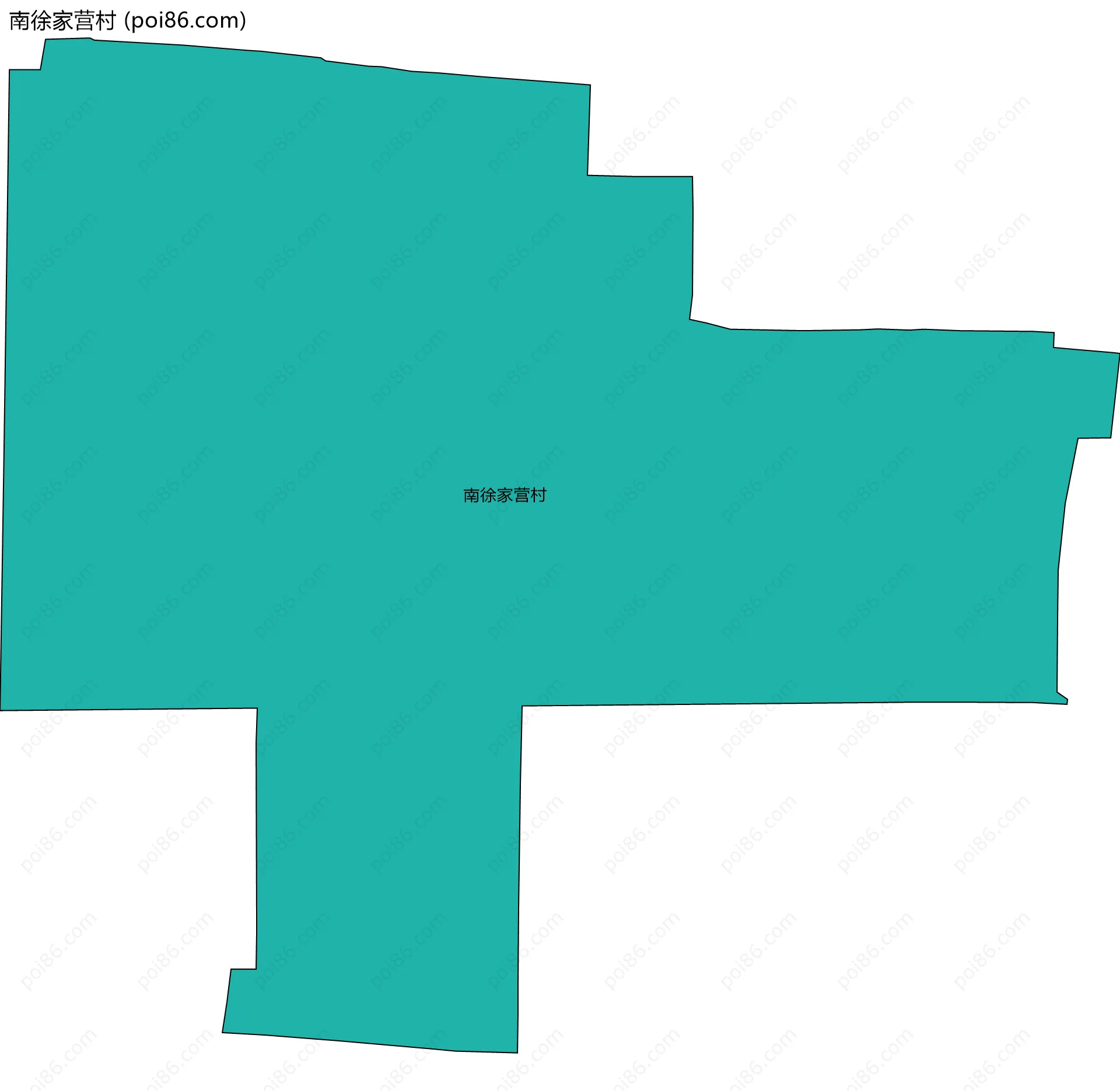 南徐家营村边界地图