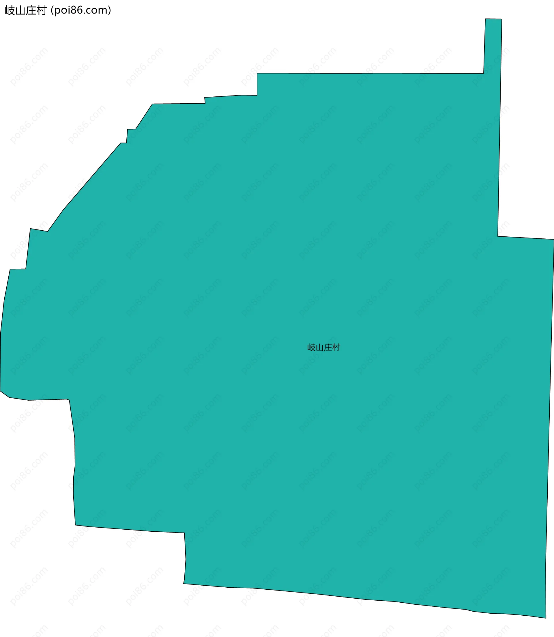 岐山庄村边界地图