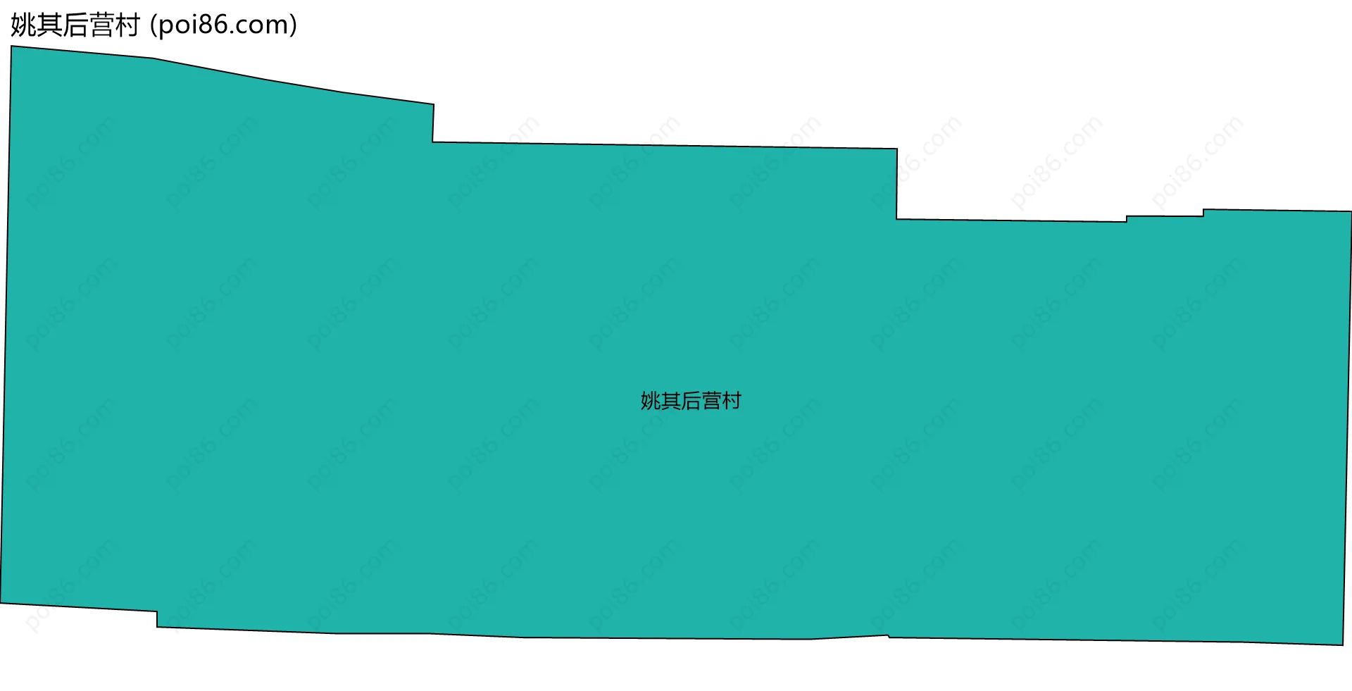 姚其后营村边界地图